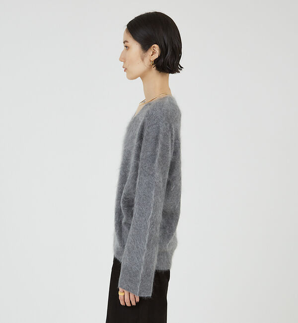 The Store by C' 「【COCUCA】カシミヤファーVプルオーバー」|ニット・セーター|