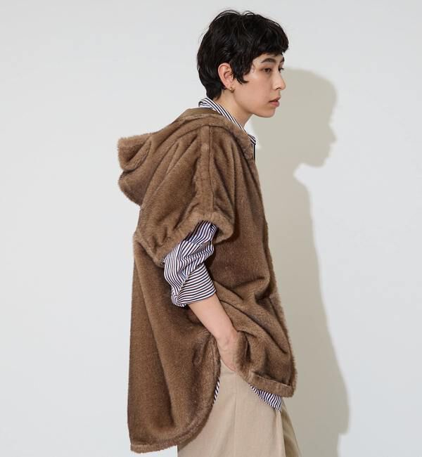 Liesse「フェイクミンクファーオーバーベスト」|ベスト・ジレ|