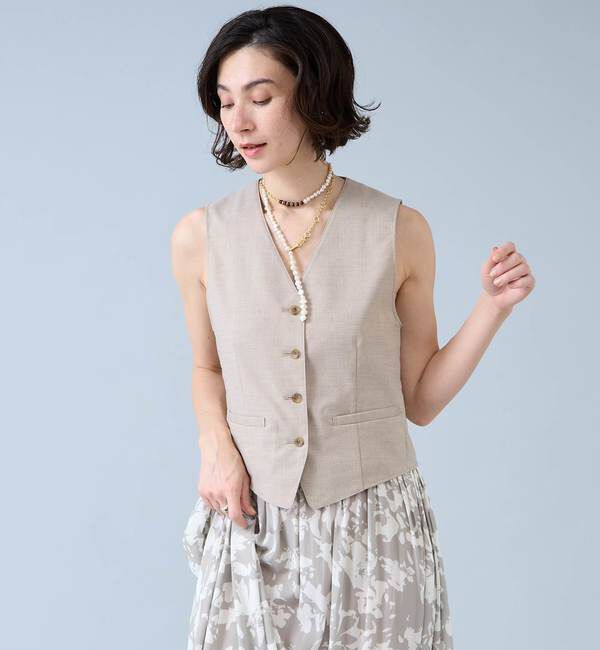Liesse「麻調ベスト」|ベスト・ジレ|