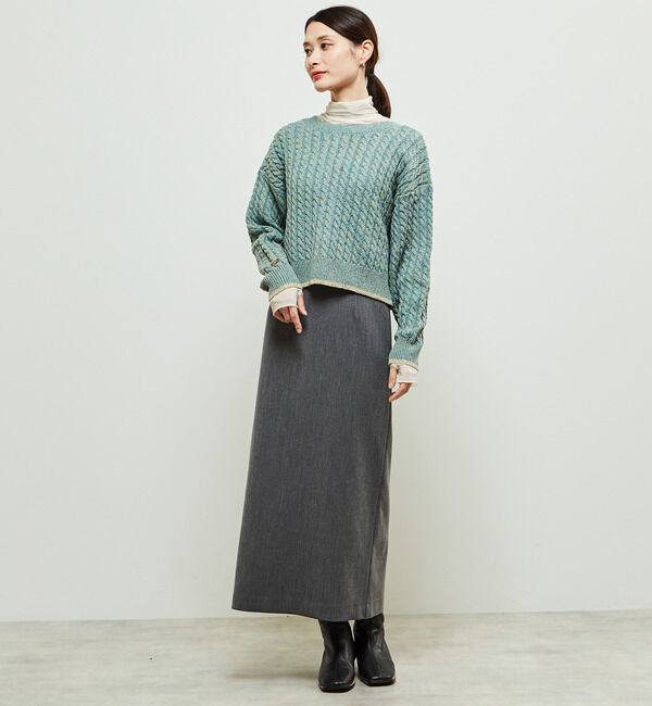 Soffitto「2WAYケーブルニットカーディガン」|カーディガン|