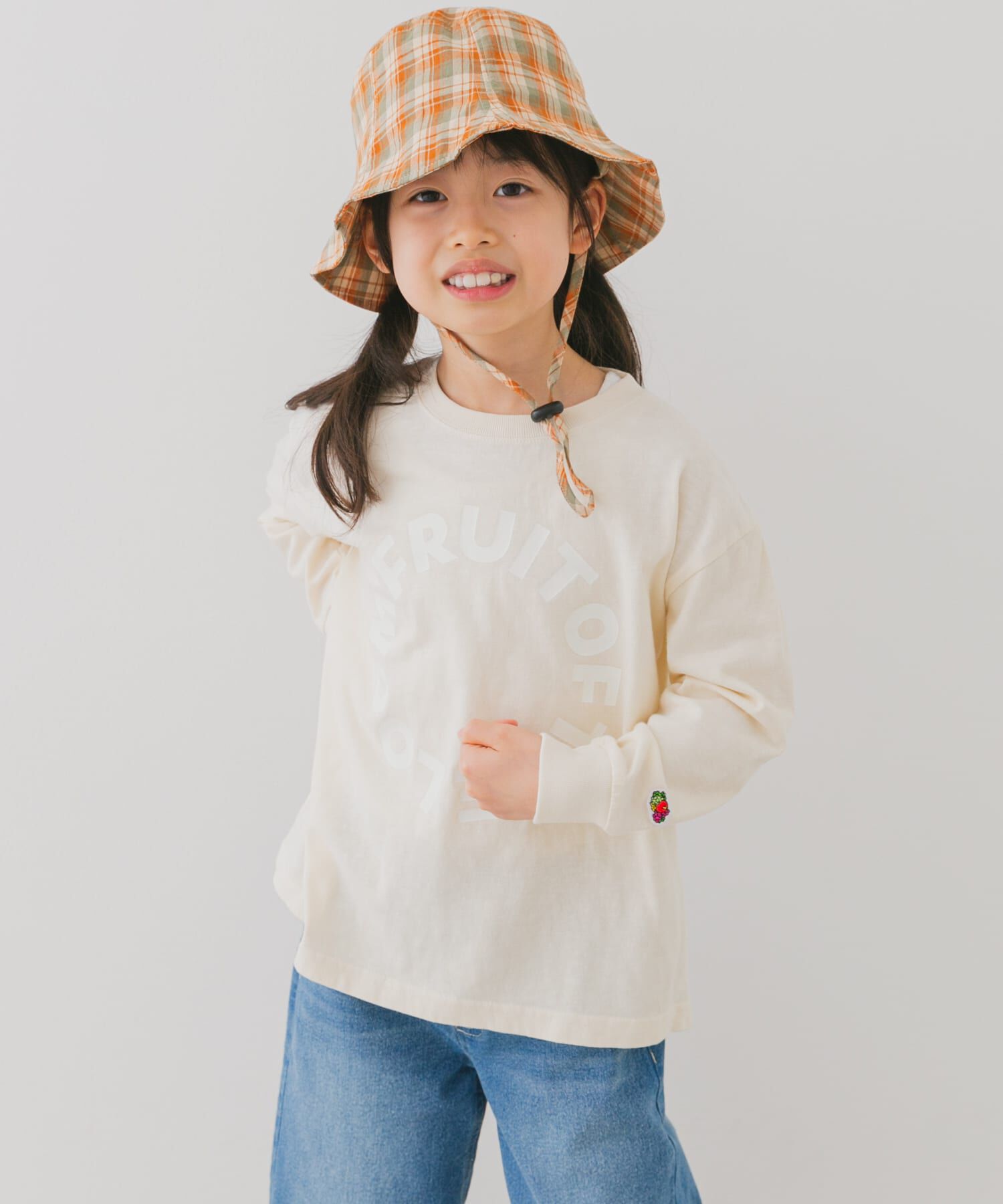 URBAN RESEARCH DOORS「『別注』FRUIT OF THE LOOM&times;DOORS　サークルロゴ長袖Tシャツ(KIDS)」|その他|