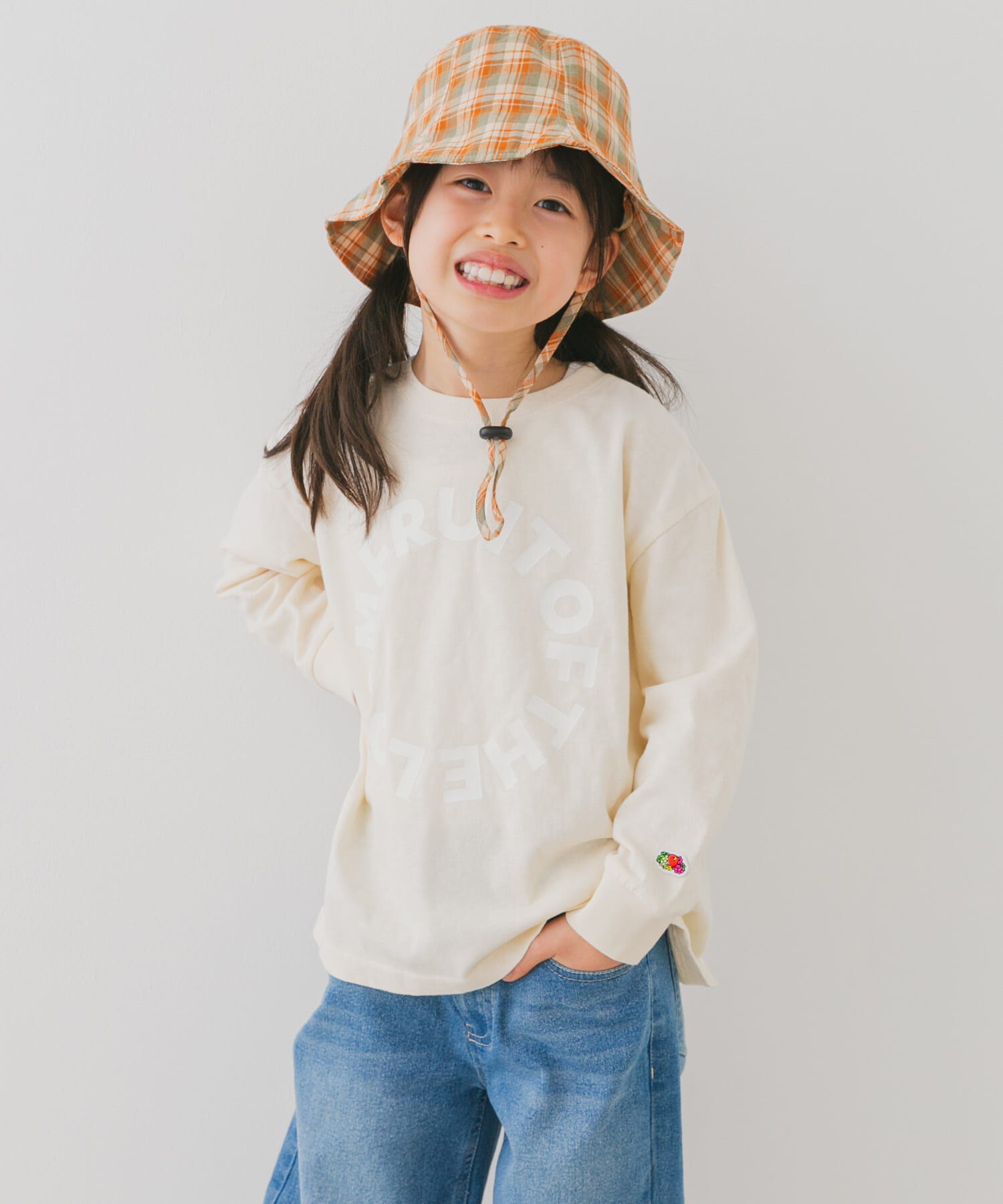 URBAN RESEARCH DOORS「『別注』FRUIT OF THE LOOM&times;DOORS　サークルロゴ長袖Tシャツ(KIDS)」|その他|