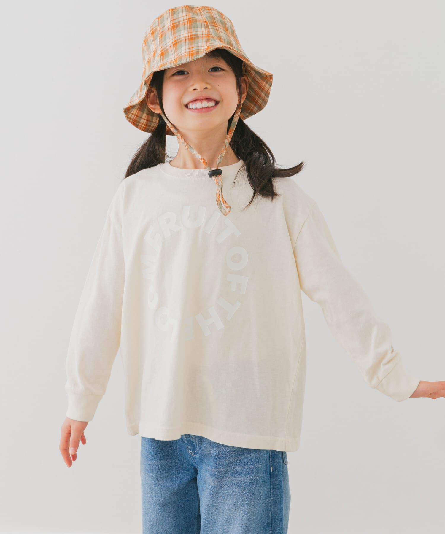 URBAN RESEARCH DOORS「『別注』FRUIT OF THE LOOM&times;DOORS　サークルロゴ長袖Tシャツ(KIDS)」|その他|