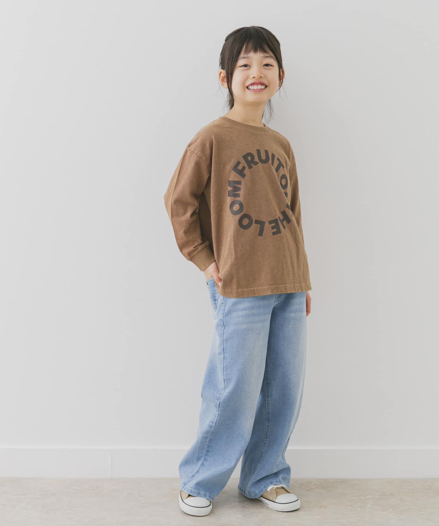 URBAN RESEARCH DOORS「『別注』FRUIT OF THE LOOM&times;DOORS　サークルロゴ長袖Tシャツ(KIDS)」|その他|