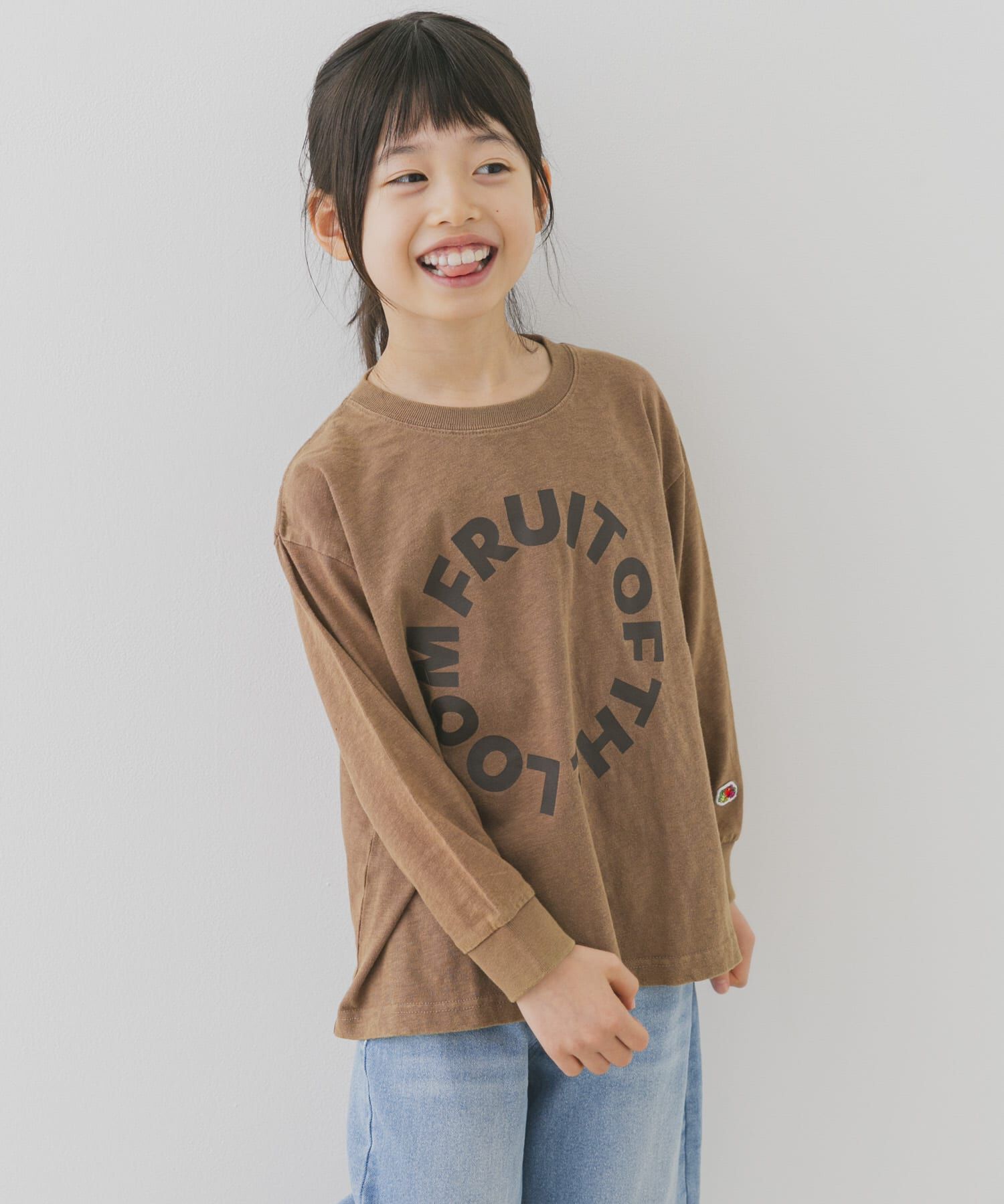 URBAN RESEARCH DOORS「『別注』FRUIT OF THE LOOM&times;DOORS　サークルロゴ長袖Tシャツ(KIDS)」|その他|