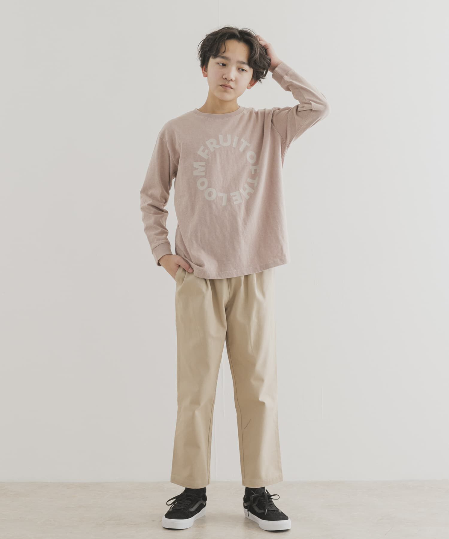 URBAN RESEARCH DOORS「『別注』FRUIT OF THE LOOM&times;DOORS　サークルロゴ長袖Tシャツ(KIDS)」|その他|