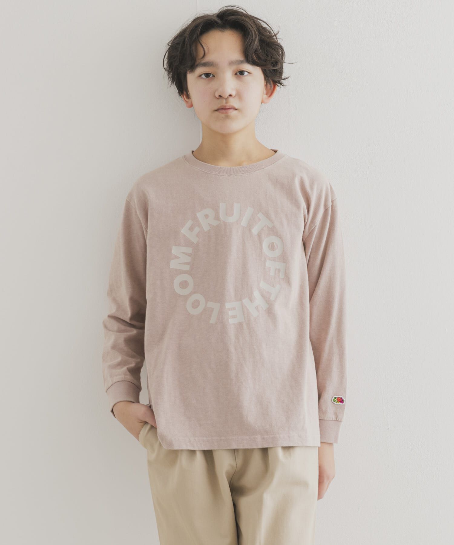 URBAN RESEARCH DOORS「『別注』FRUIT OF THE LOOM&times;DOORS　サークルロゴ長袖Tシャツ(KIDS)」|その他|
