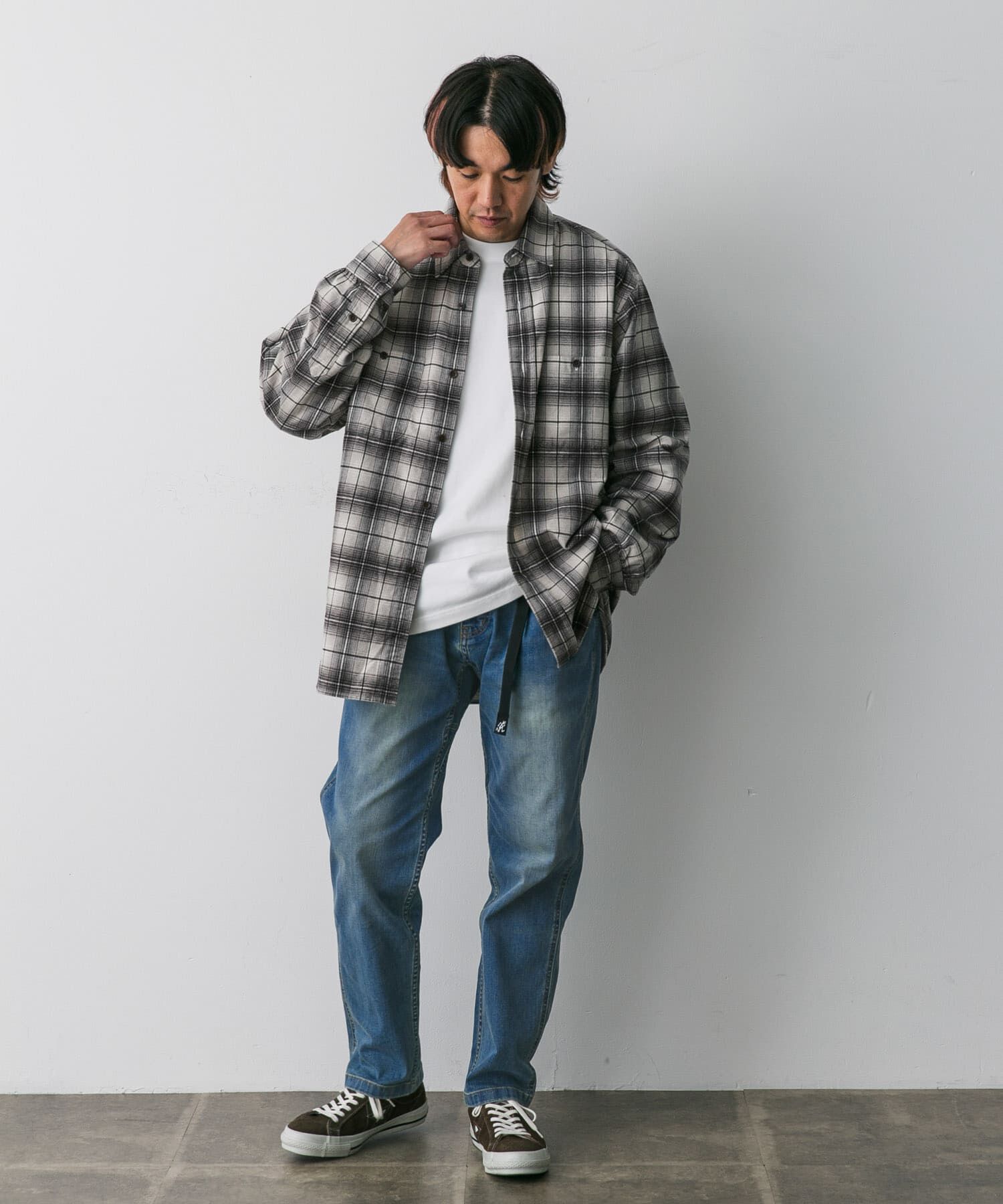 URBAN RESEARCH DOORS「『別注』Gramicci　Mountain Tuck Pants」|デニム|
