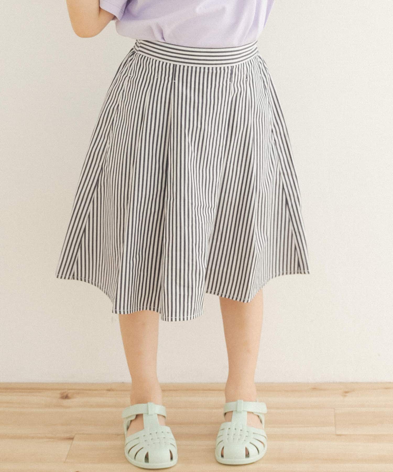 URBAN RESEARCH DOORS「ストライプ後染めフレアスカート(KIDS)」|その他|