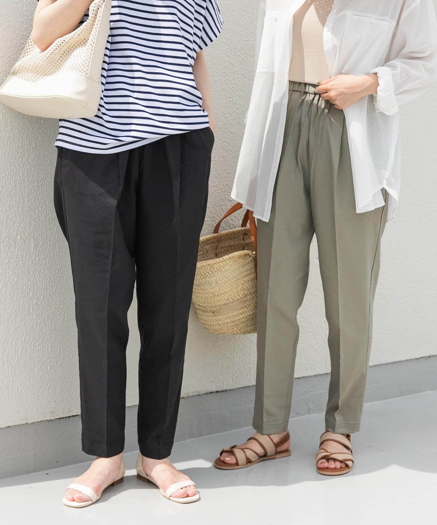 URBAN RESEARCH DOORS「リネン混テーパードイージーパンツ」|その他|