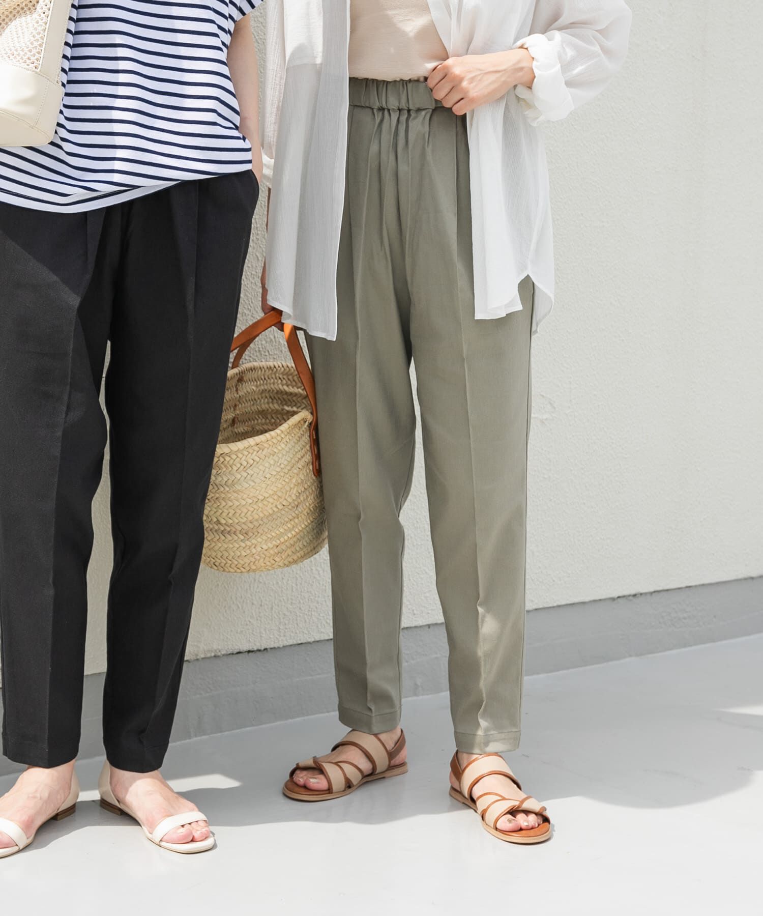 URBAN RESEARCH DOORS「リネン混テーパードイージーパンツ」|その他|