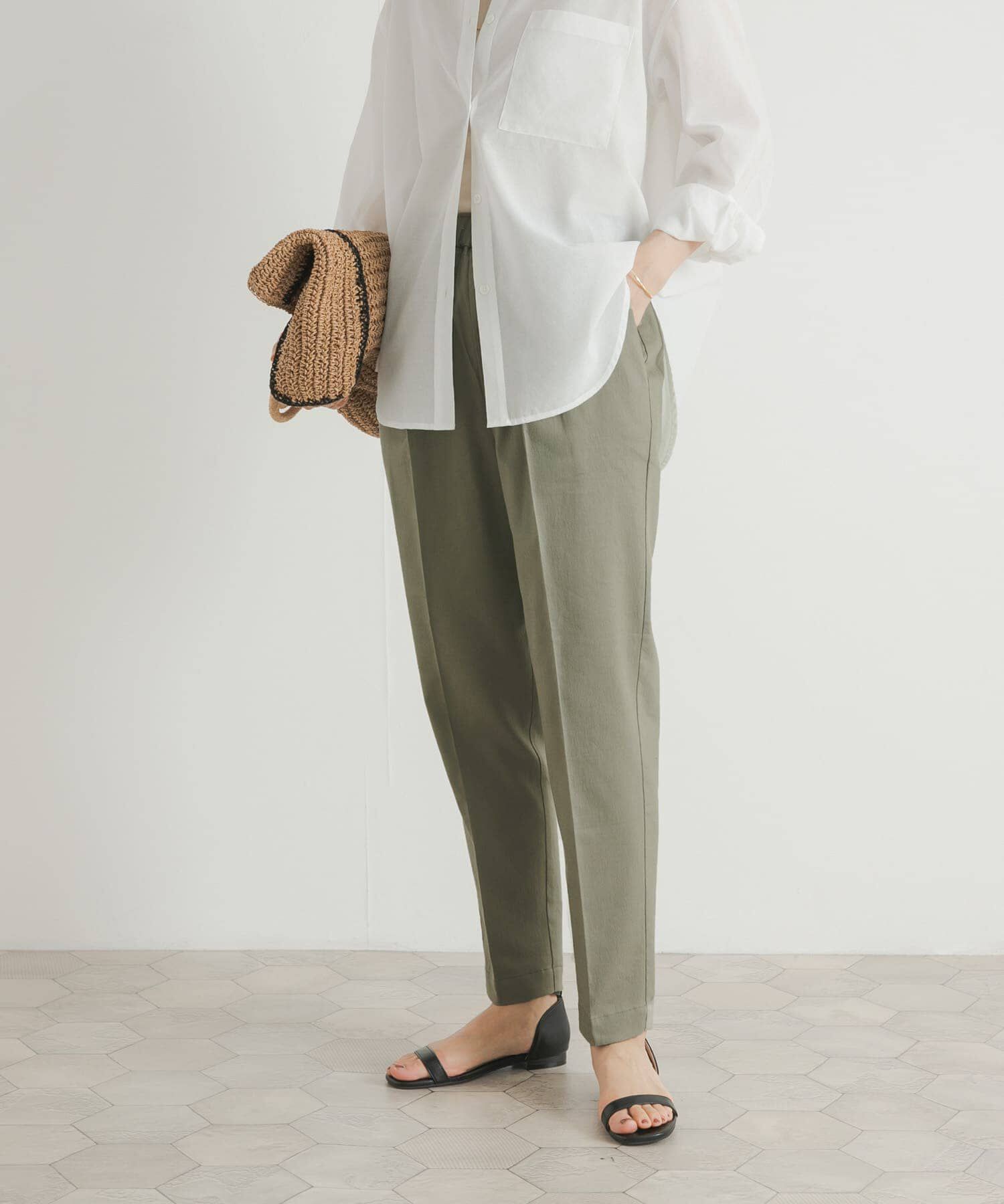 URBAN RESEARCH DOORS「リネン混テーパードイージーパンツ」|その他|