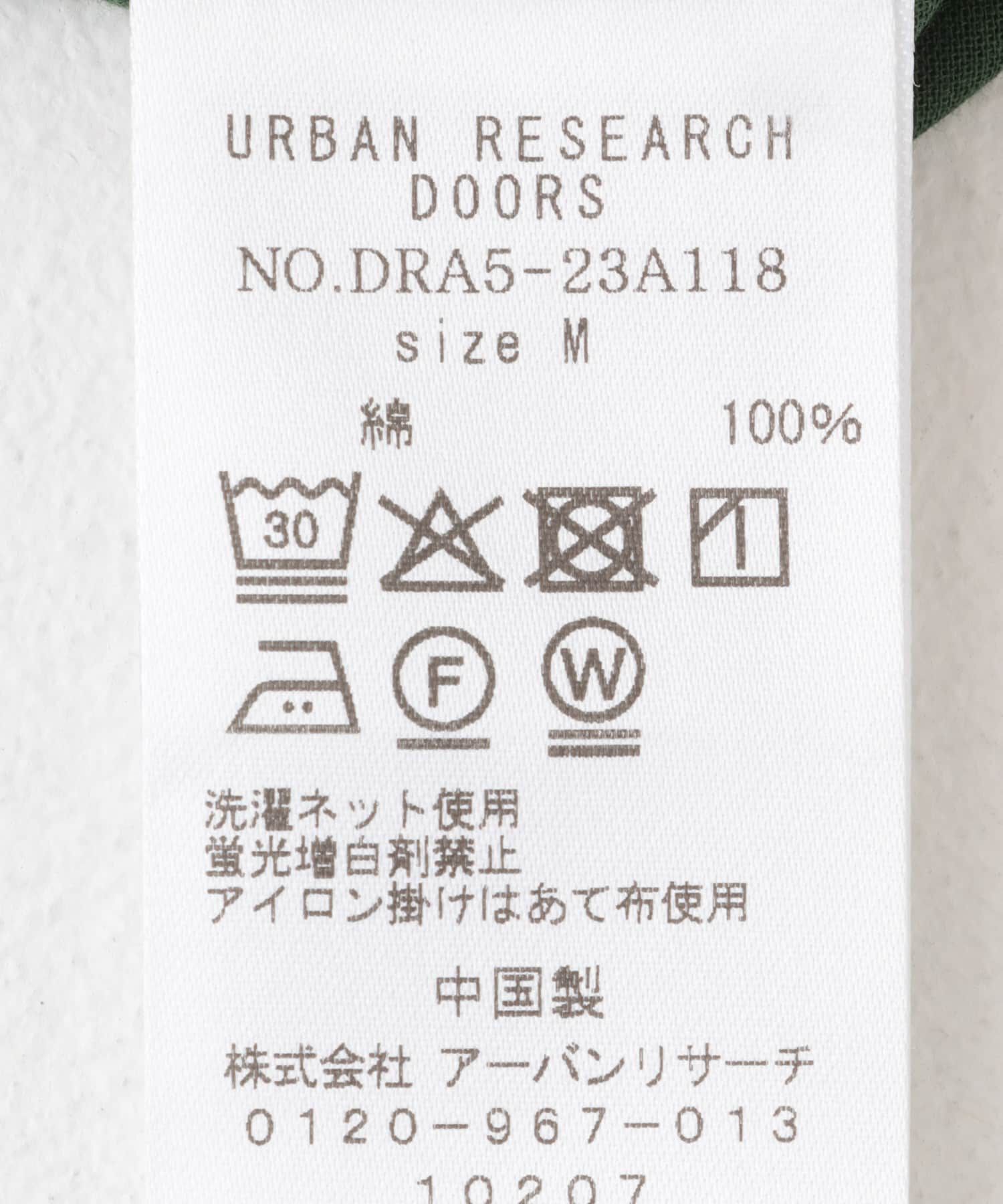 URBAN RESEARCH DOORS「コットンボイルV切替ギャザーブラウス」|シャツ・ブラウス|
