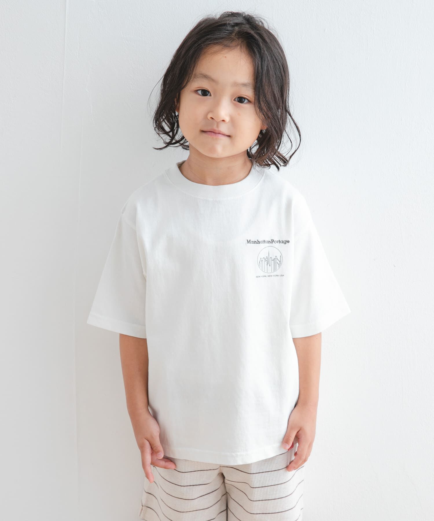 URBAN RESEARCH DOORS「『親子リンク/別注』MANHATTAN PORTAGE&times;DOORS　1ポイントプリントT(KIDS)」|その他|
