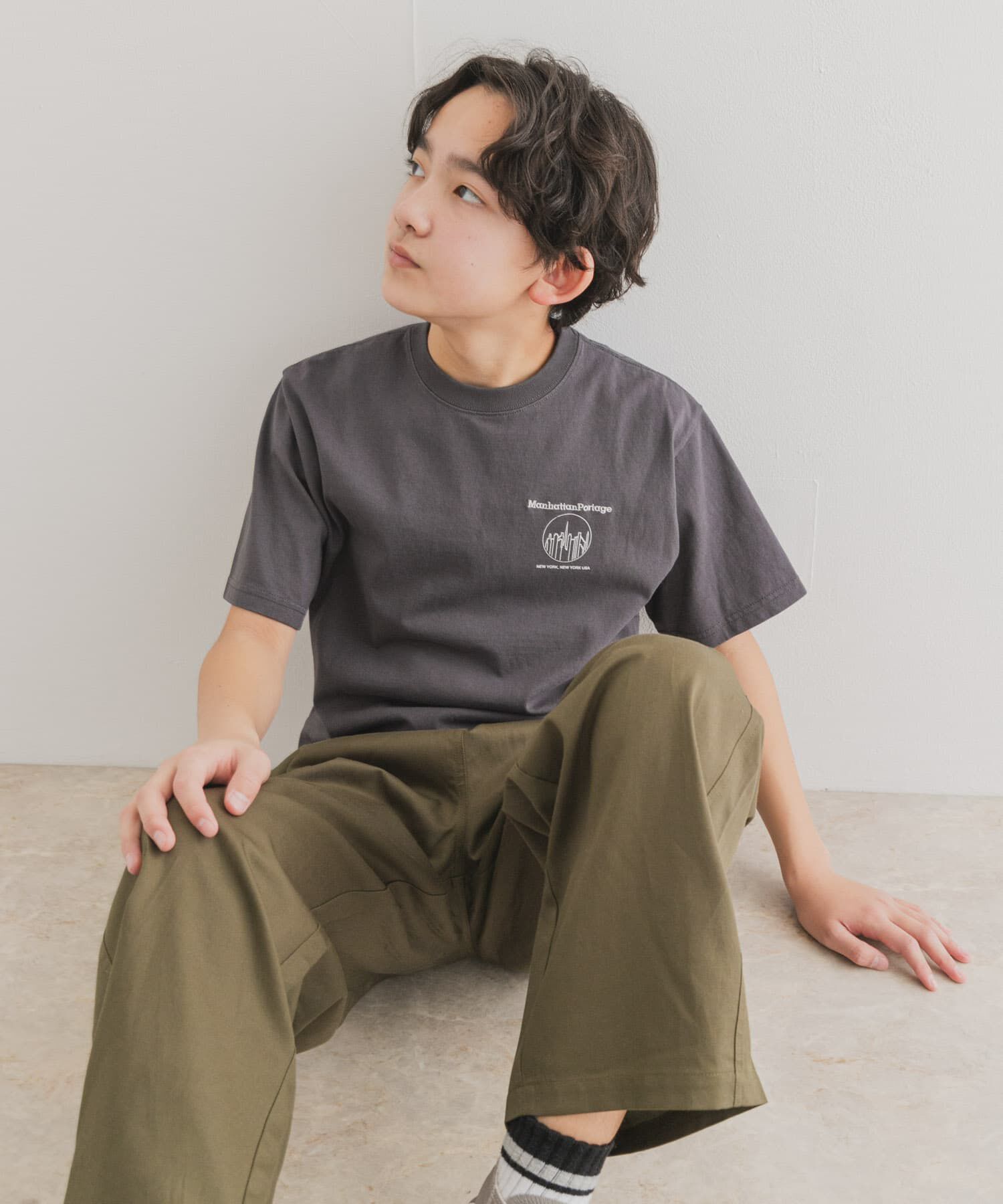 URBAN RESEARCH DOORS「『親子リンク/別注』MANHATTAN PORTAGE&times;DOORS　1ポイントプリントT(KIDS)」|その他|