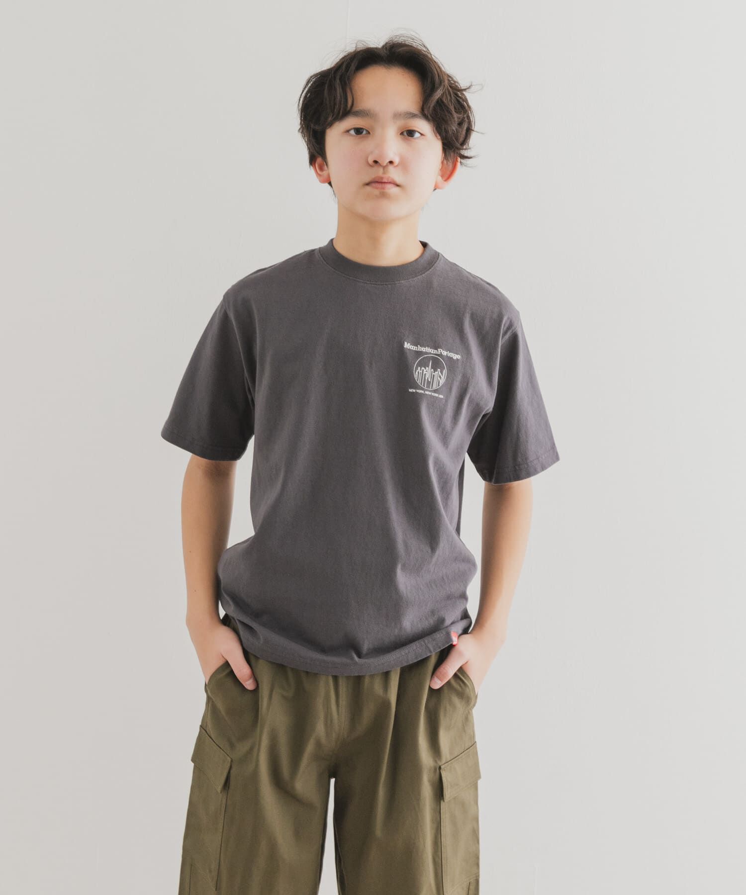 URBAN RESEARCH DOORS「『親子リンク/別注』MANHATTAN PORTAGE&times;DOORS　1ポイントプリントT(KIDS)」|その他|