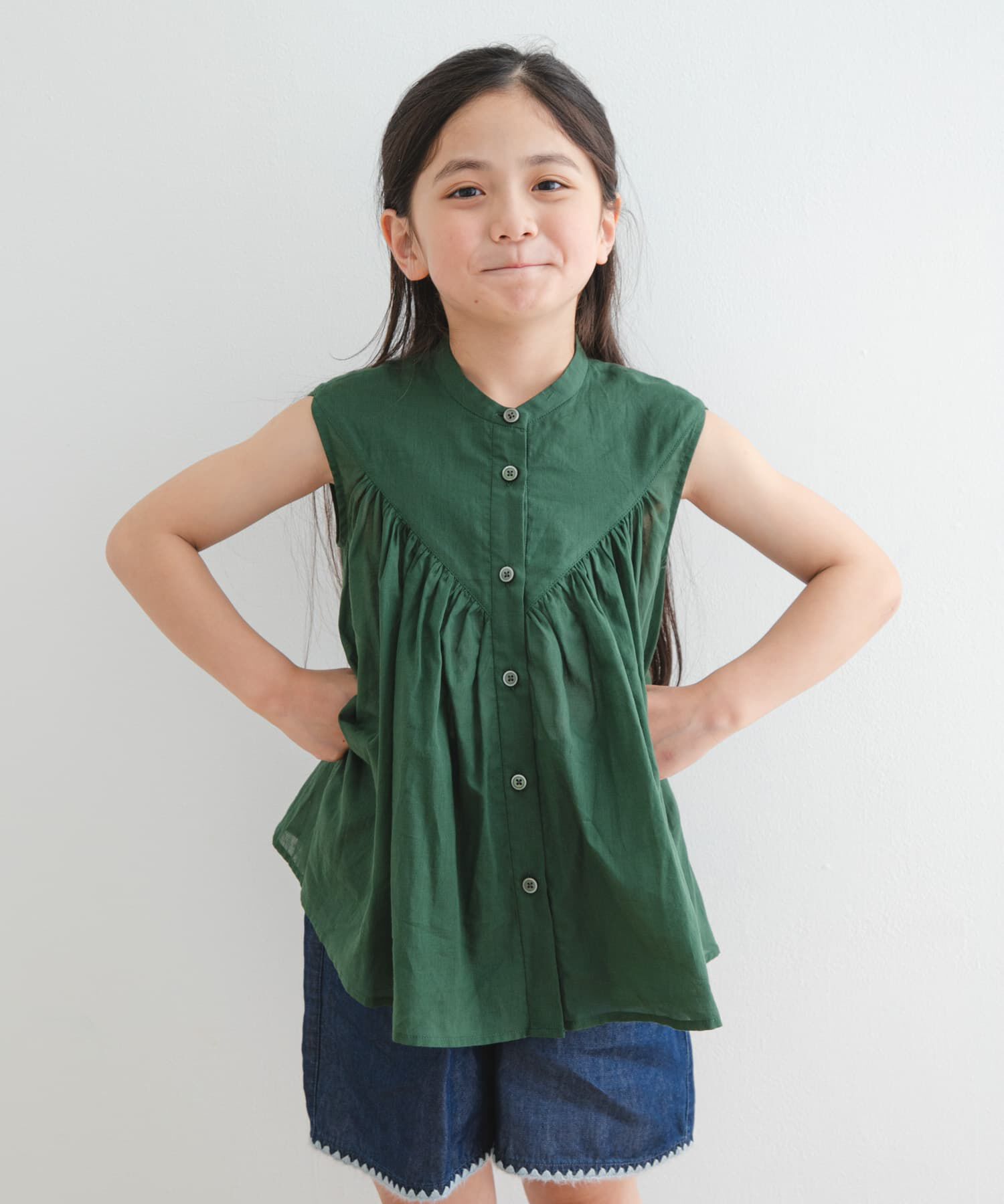 URBAN RESEARCH DOORS「『親子リンク』コットンボイルV切替ブラウス(KIDS)」|その他|