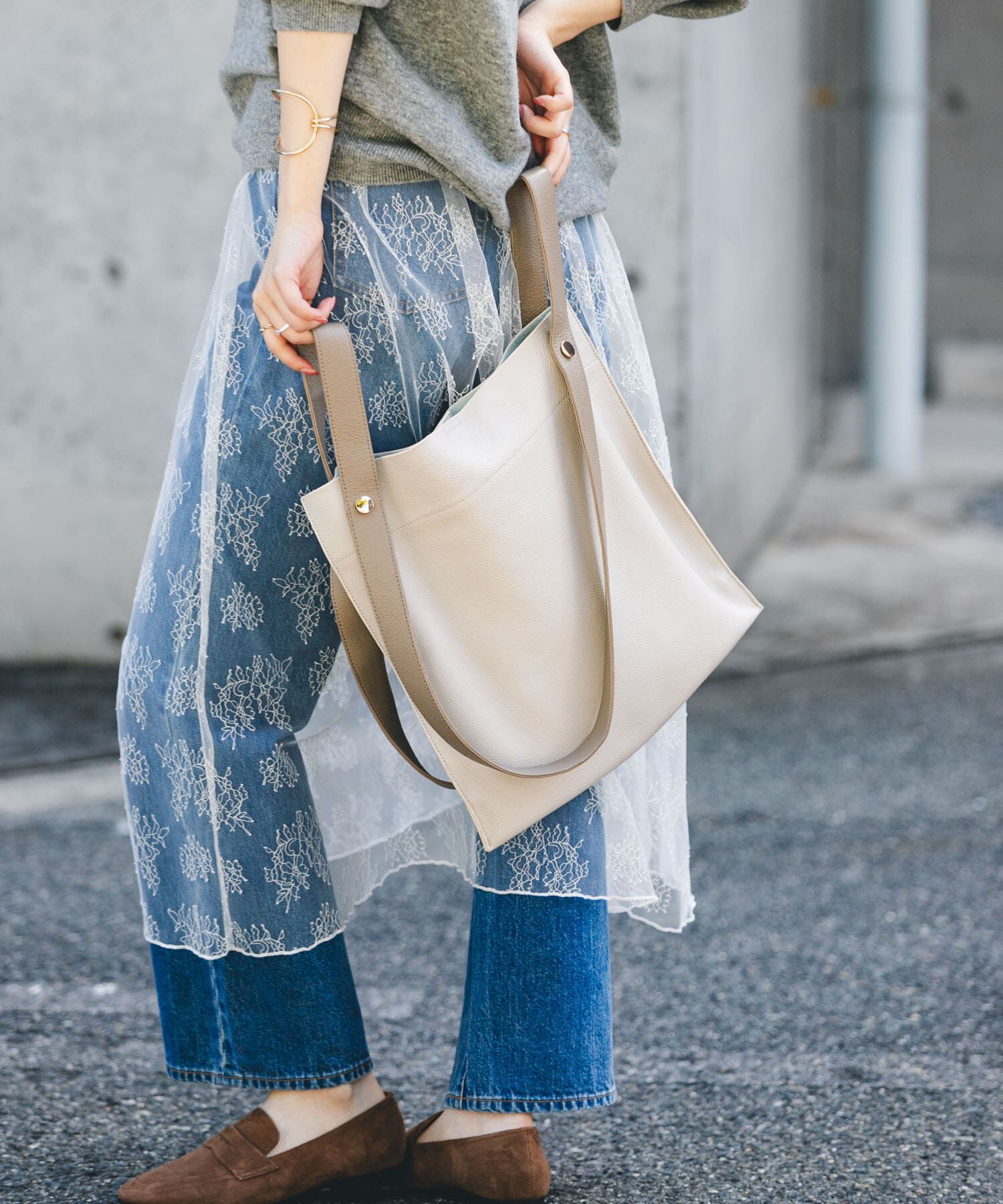 RODE SKO「『一部別注カラー』BEAURE　カウレザー2デザインベルトバッグ」|トートバッグ|