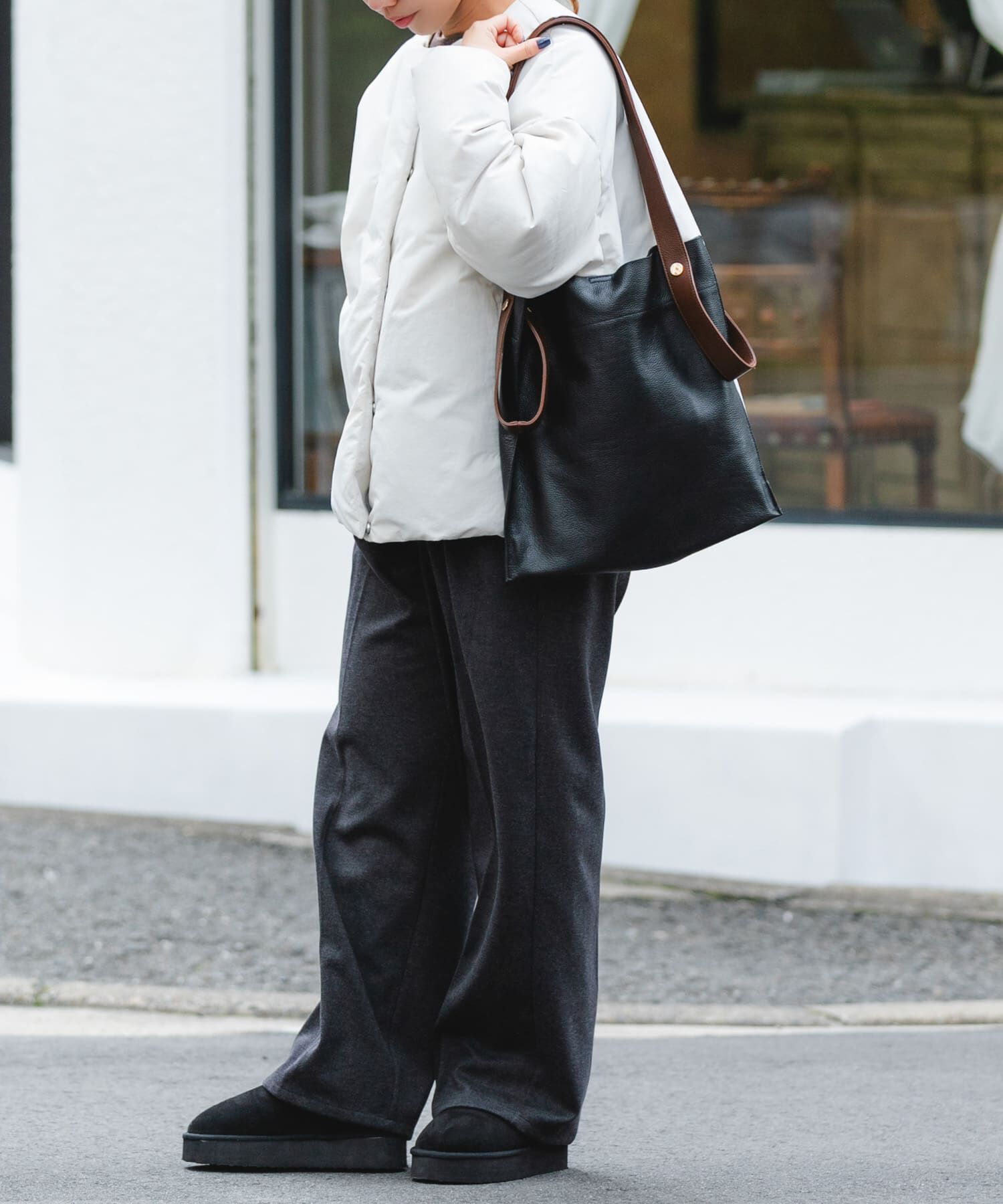 RODE SKO「『一部別注カラー』BEAURE　カウレザー2デザインベルトバッグ」|トートバッグ|