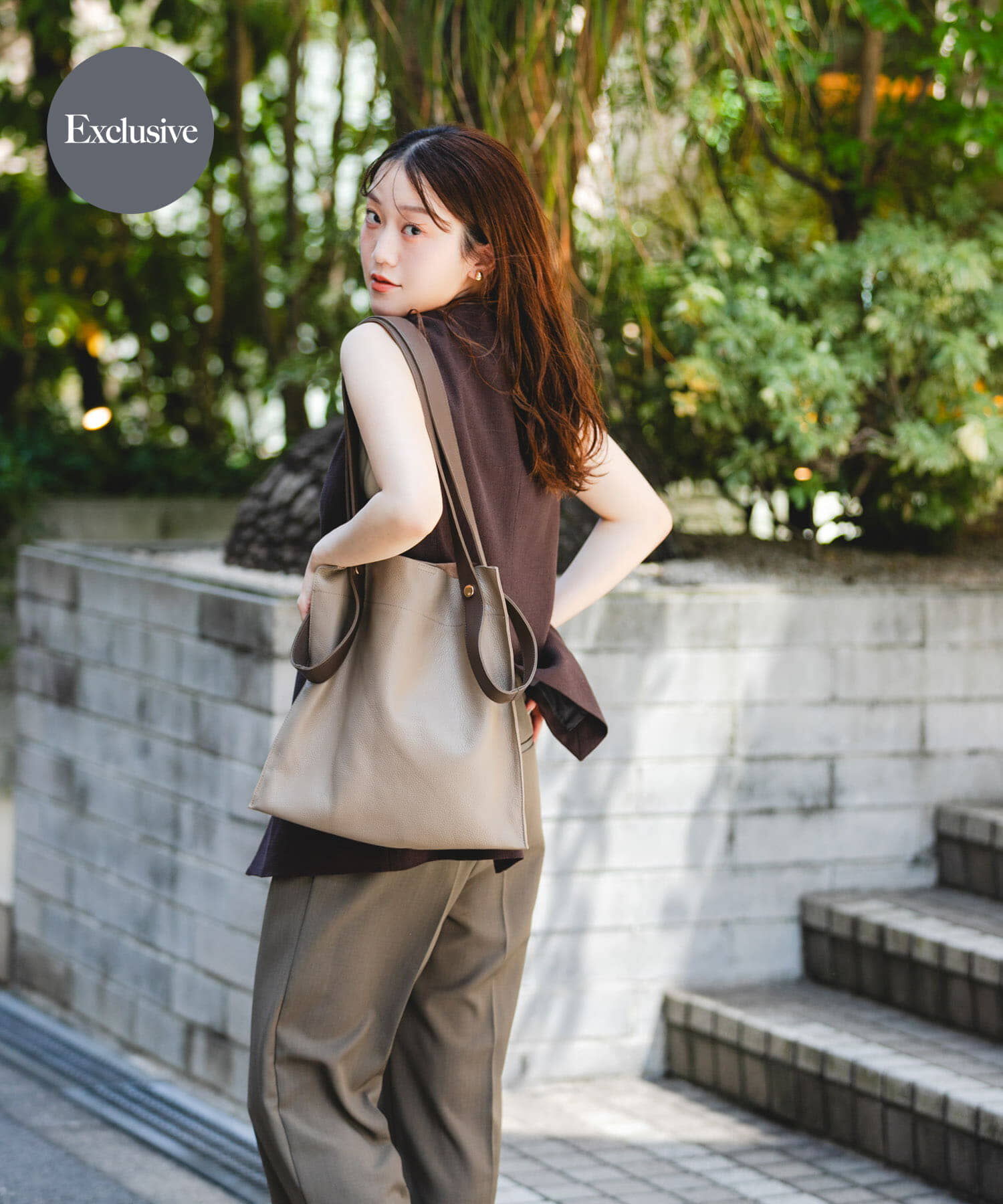 RODE SKO「『一部別注カラー』BEAURE　カウレザー2デザインベルトバッグ」|トートバッグ|グレー系その他