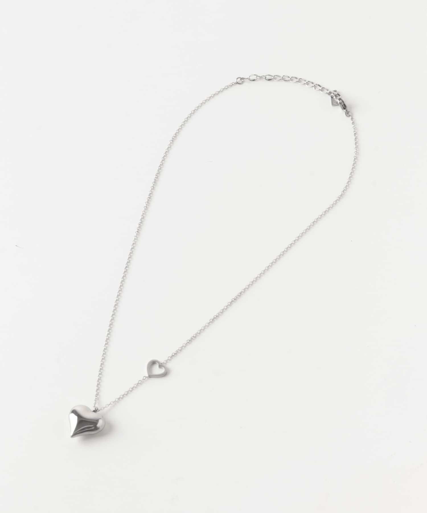 SMELLY「ステンレスプックリメタルハートネックレス」|ネックレス|