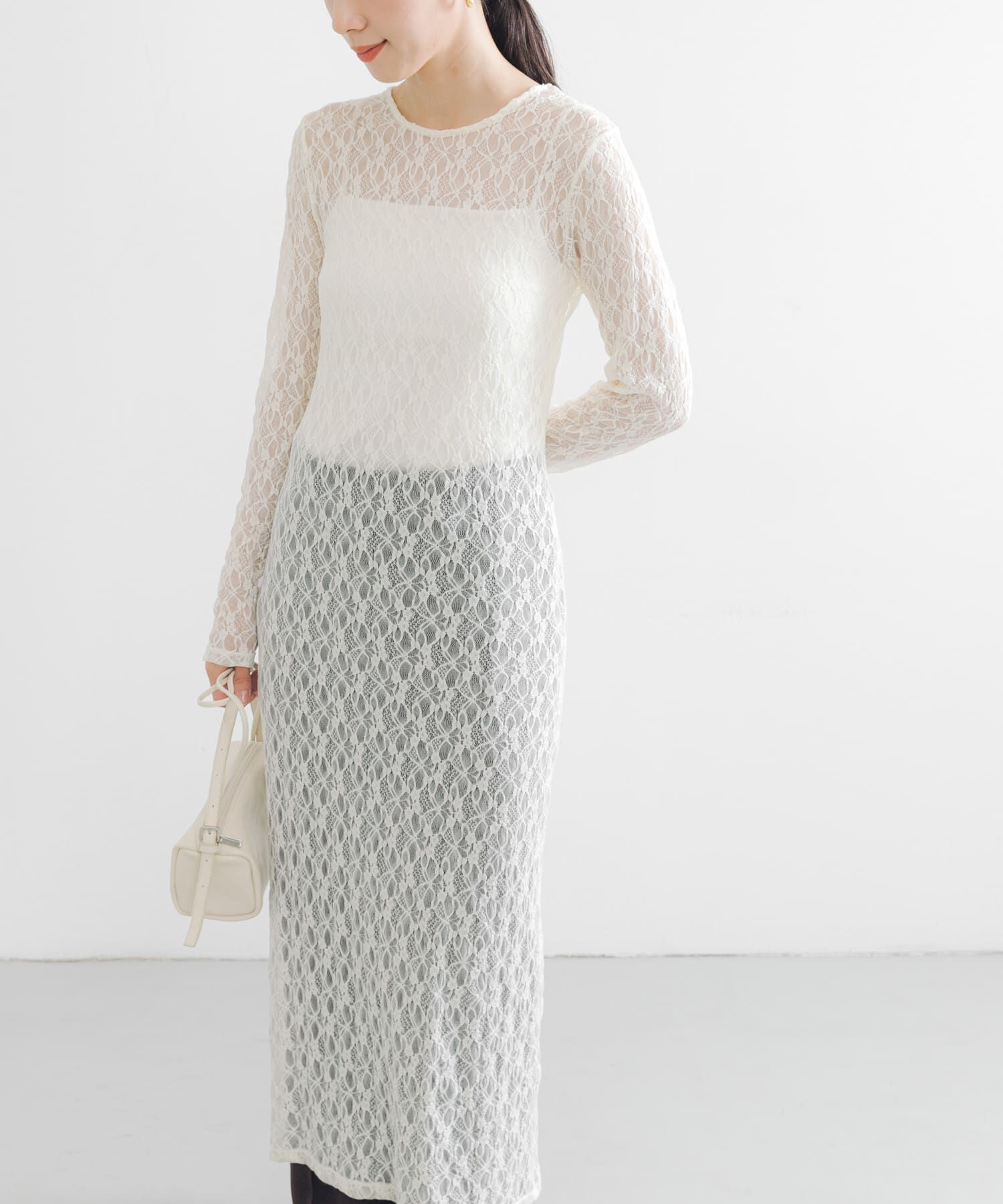 URBAN RESEARCH「ストレッチレースカットワンピース」|ワンピース|