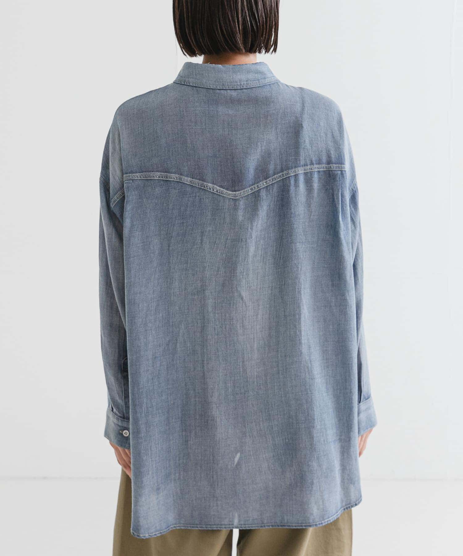 URBAN RESEARCH「シアーデニムシャツ」|シャツ・ブラウス|