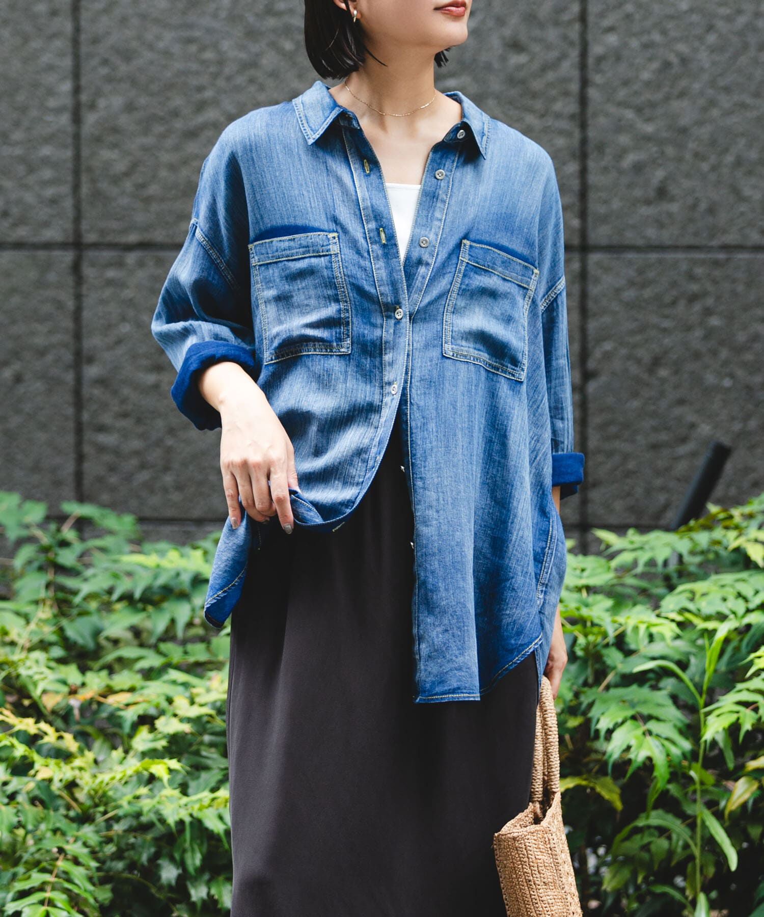URBAN RESEARCH「シアーデニムシャツ」|シャツ・ブラウス|