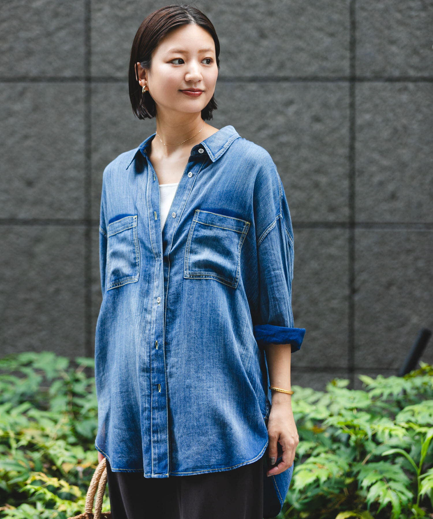 URBAN RESEARCH「シアーデニムシャツ」|シャツ・ブラウス|