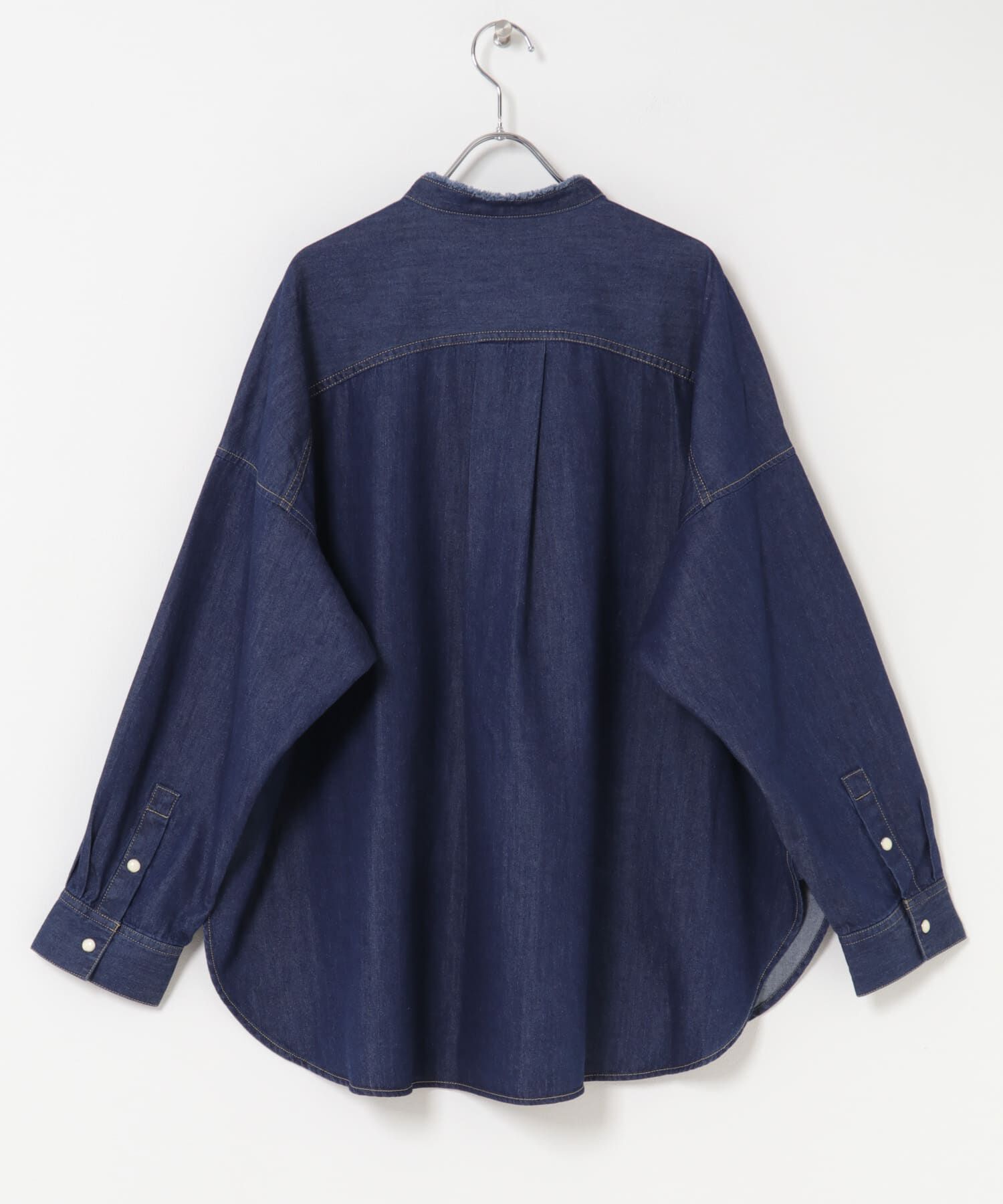 URBAN RESEARCH DOORS「デニムバンドカラーシャツ」|シャツ・ブラウス|