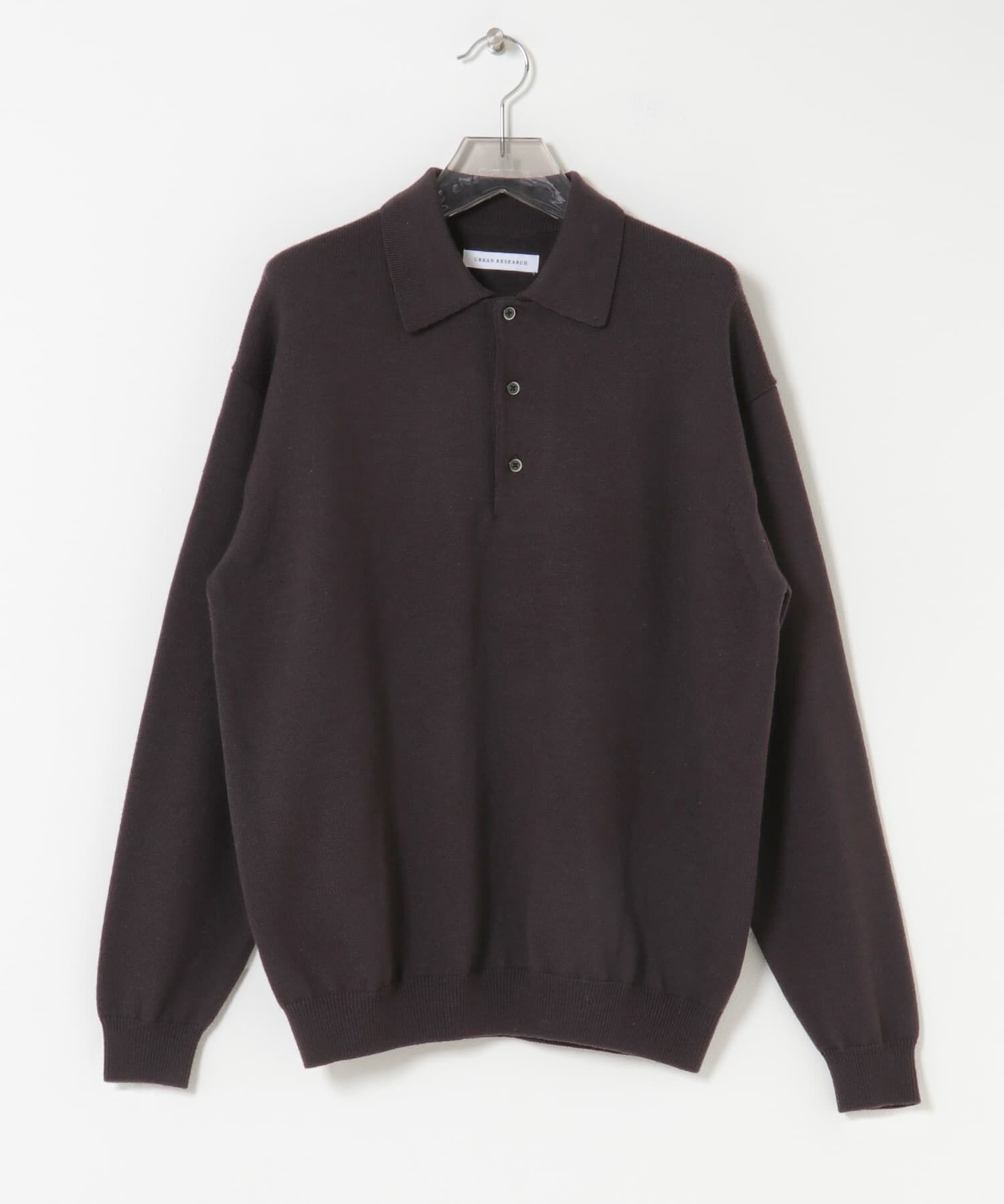 URBAN RESEARCH「CASH FEEL W/MID ニットポロ」|ニット・セーター|