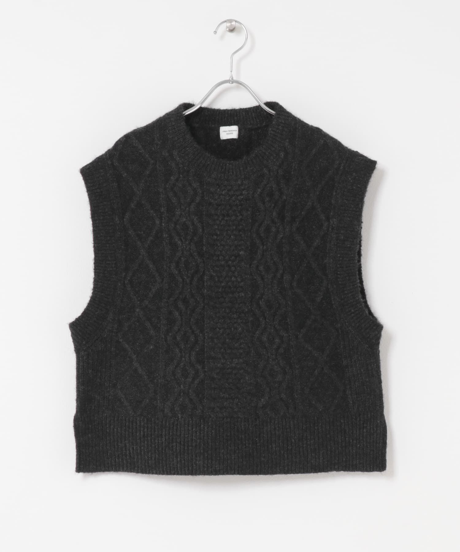 URBAN RESEARCH DOORS「ケーブル柄ニットベスト」|ベスト・ジレ|
