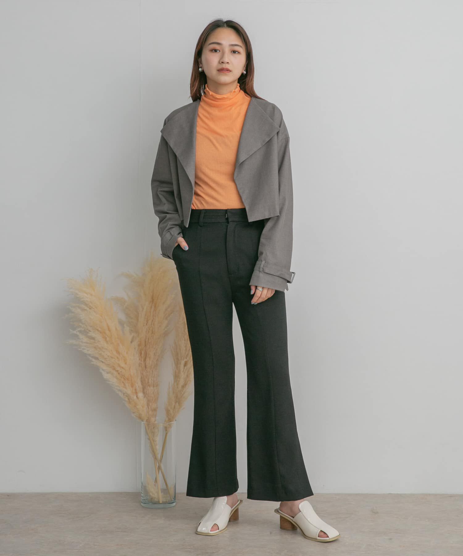  「サイドスリットフレアパンツ」|その他|