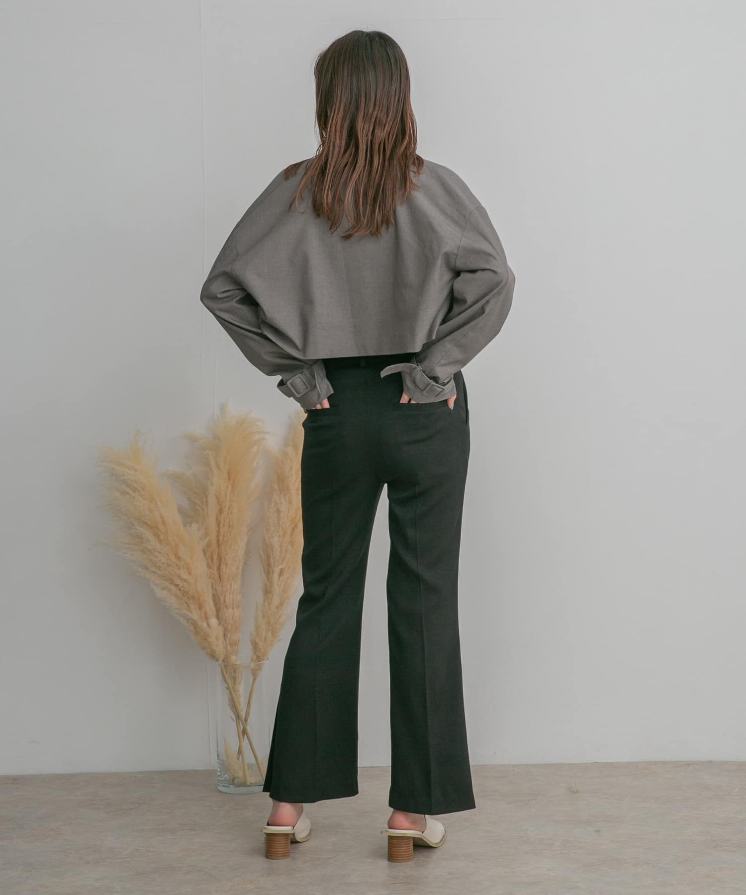  「サイドスリットフレアパンツ」|その他|