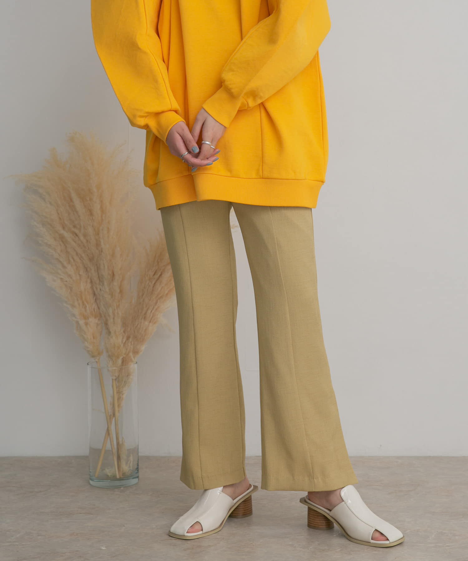  「サイドスリットフレアパンツ」|その他|