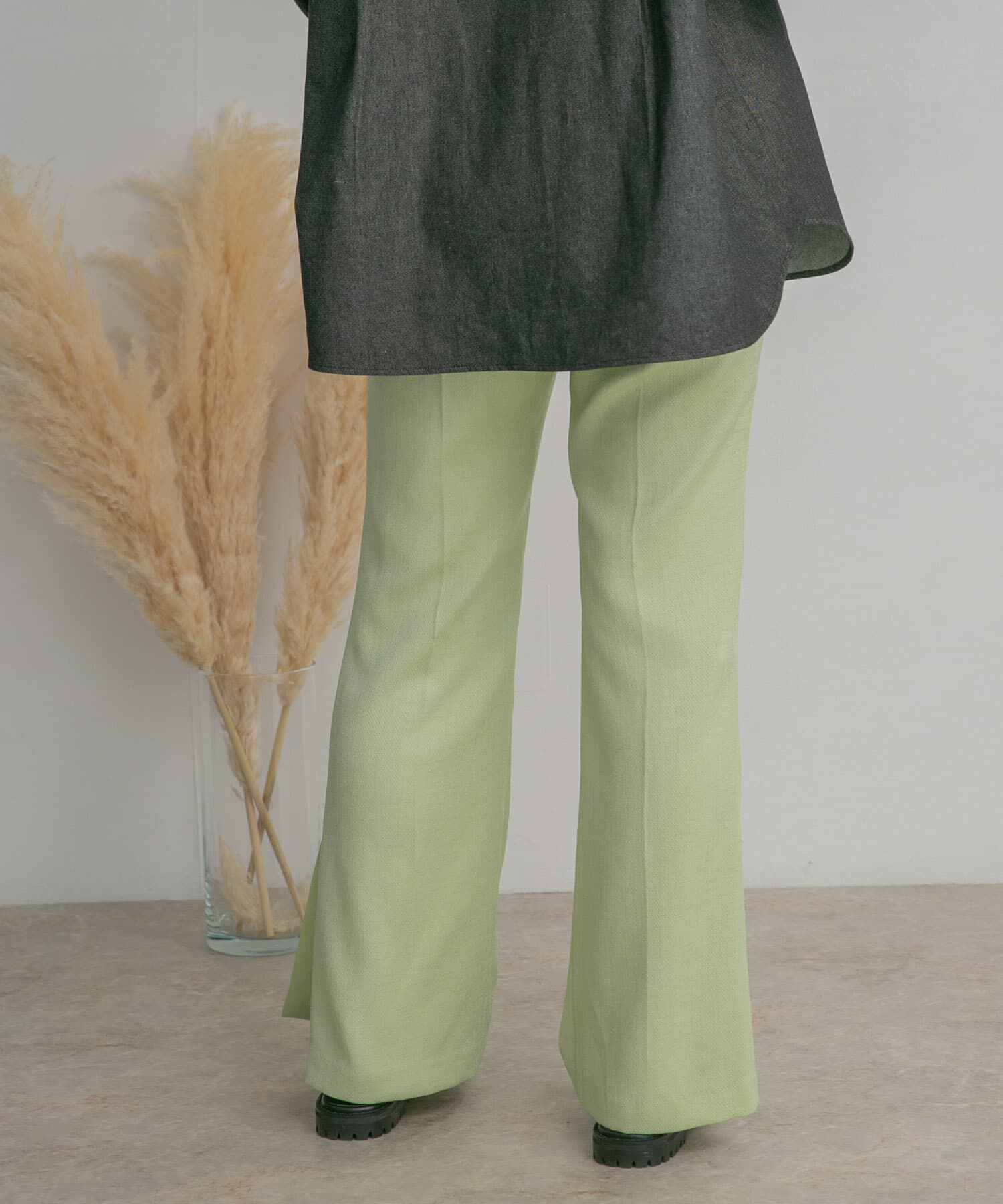  「サイドスリットフレアパンツ」|その他|