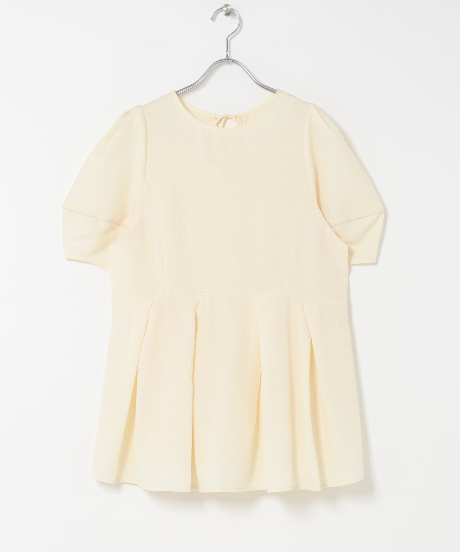  「ボリュームスリーブペプラムトップス」|シャツ・ブラウス|