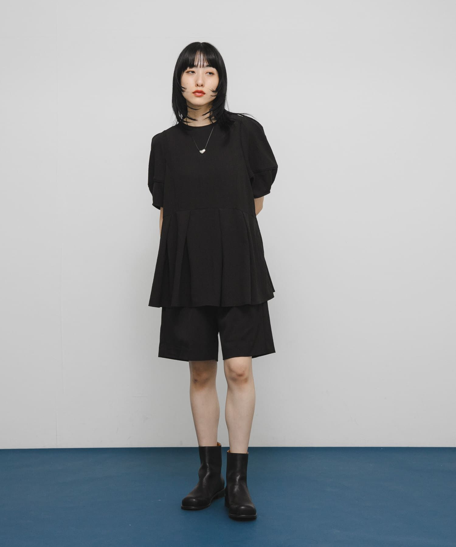  「ボリュームスリーブペプラムトップス」|シャツ・ブラウス|