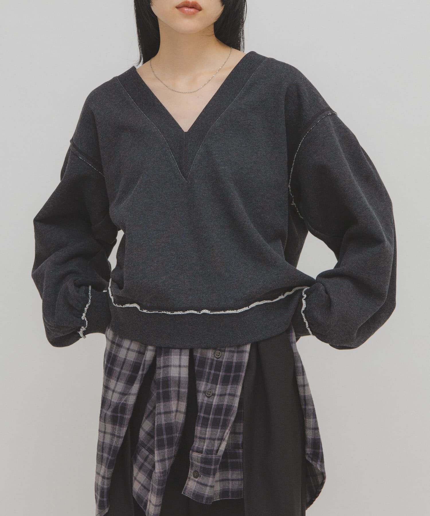  「2WAYルーズスウェット」|Tシャツ・カットソー|