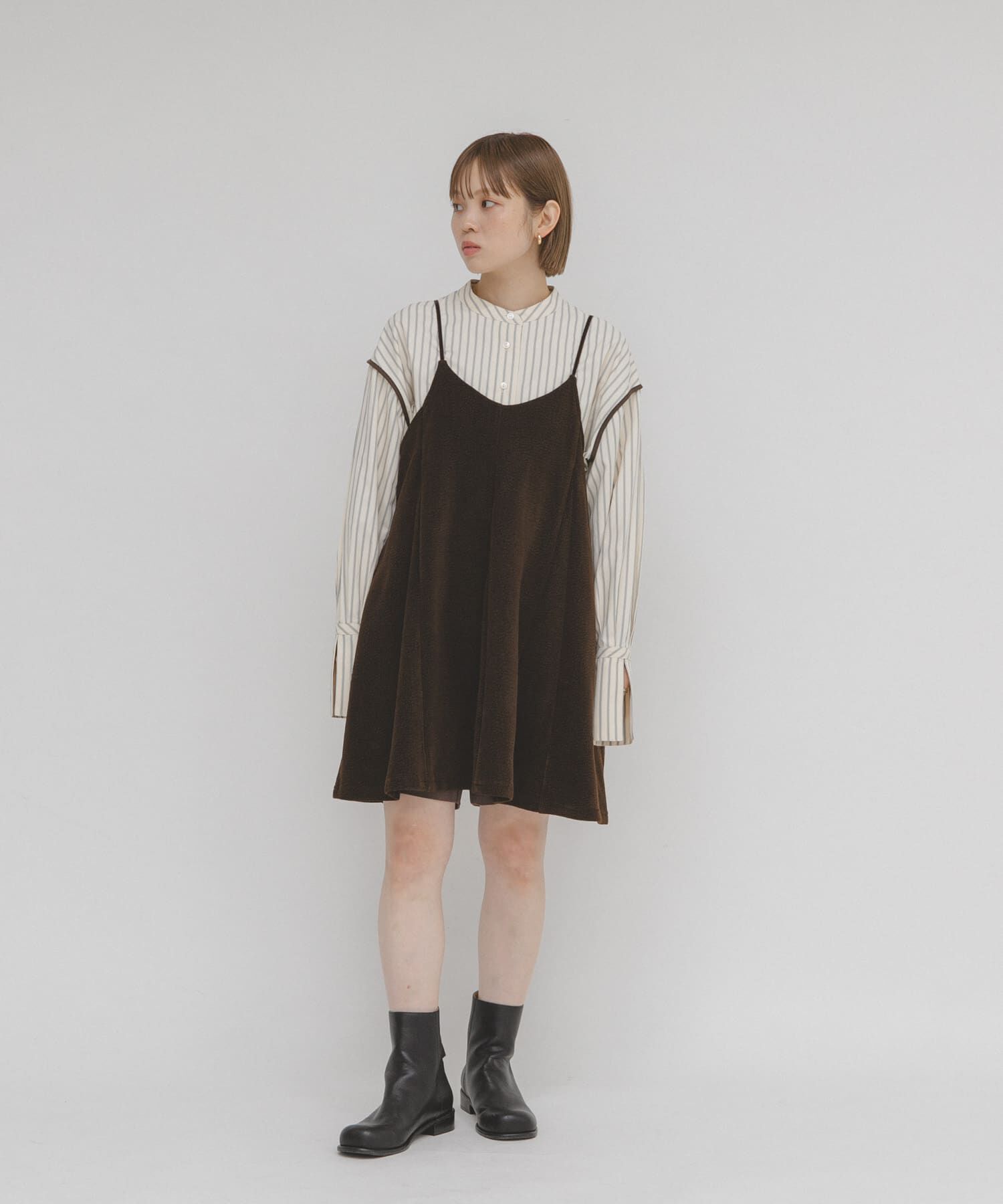  「モールリブミニキャミワンピース」|ワンピース|