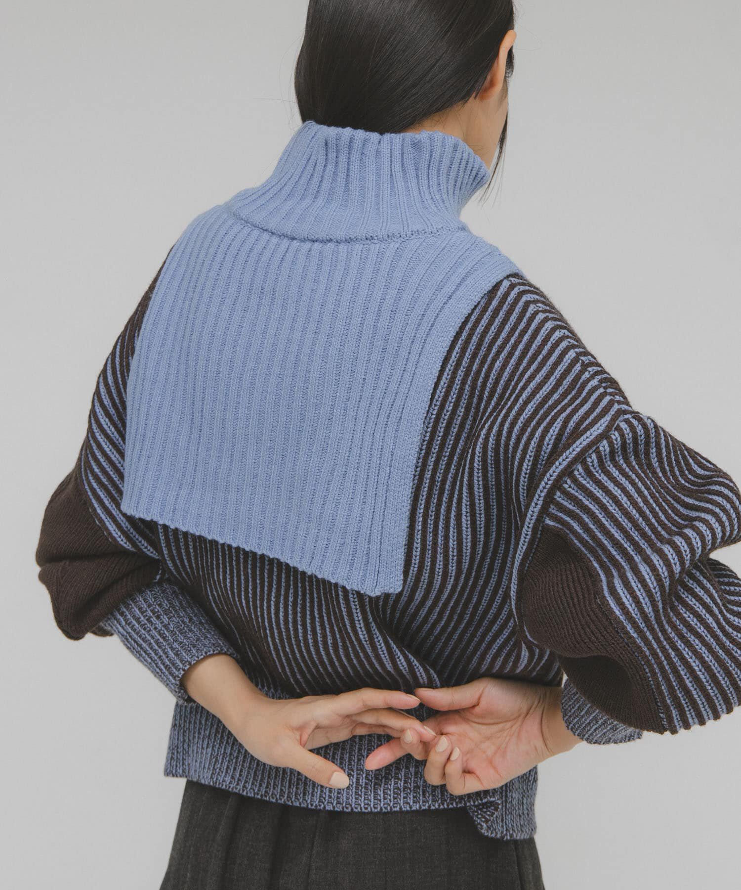  「レイヤードハーフZIPニット」|ニット・セーター|