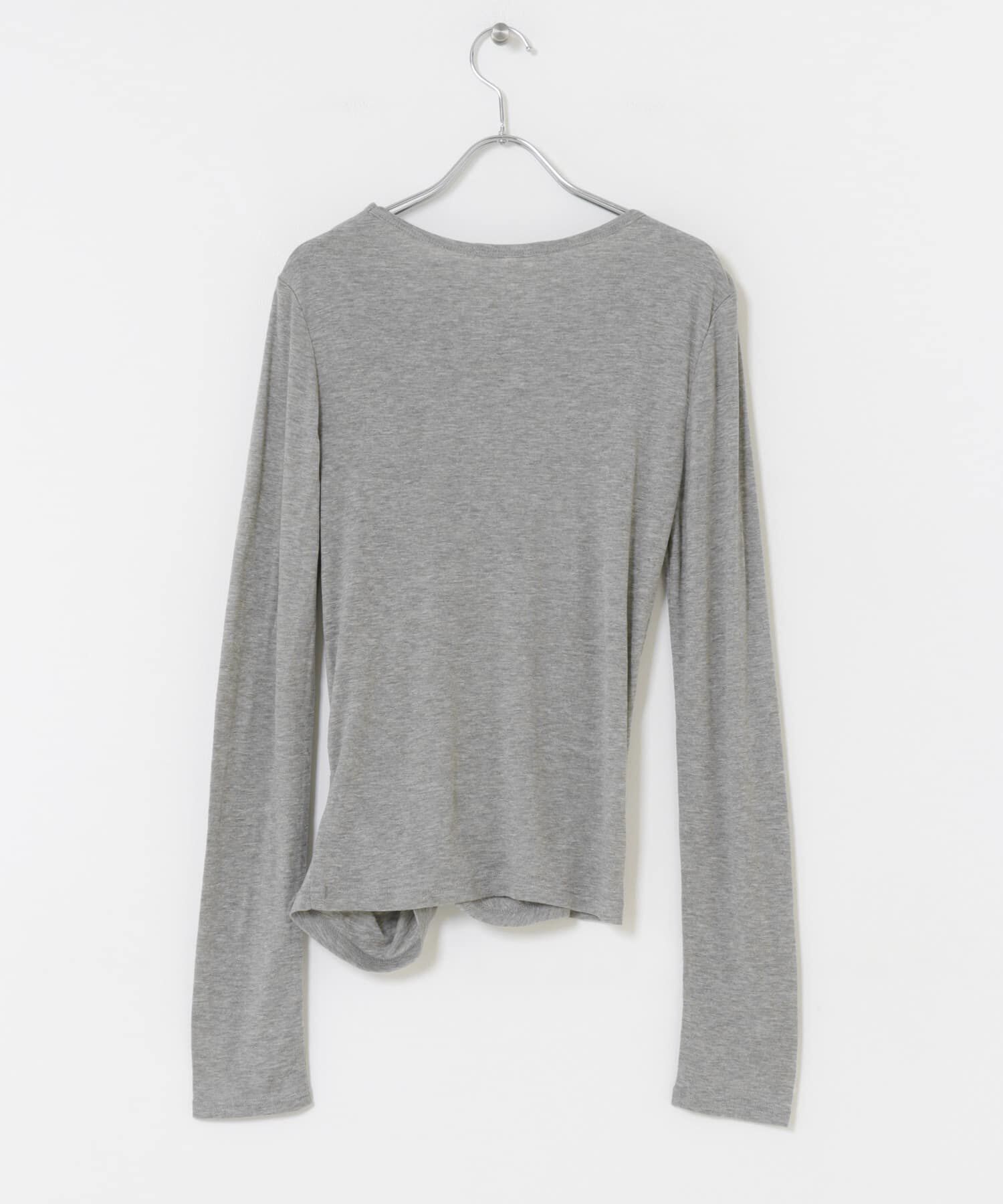  「アシメドレープTEE」|Tシャツ・カットソー|