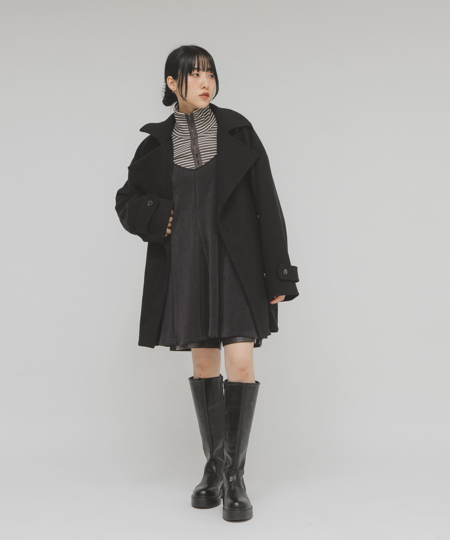  「タートルホックボーダートップス」|Tシャツ・カットソー|