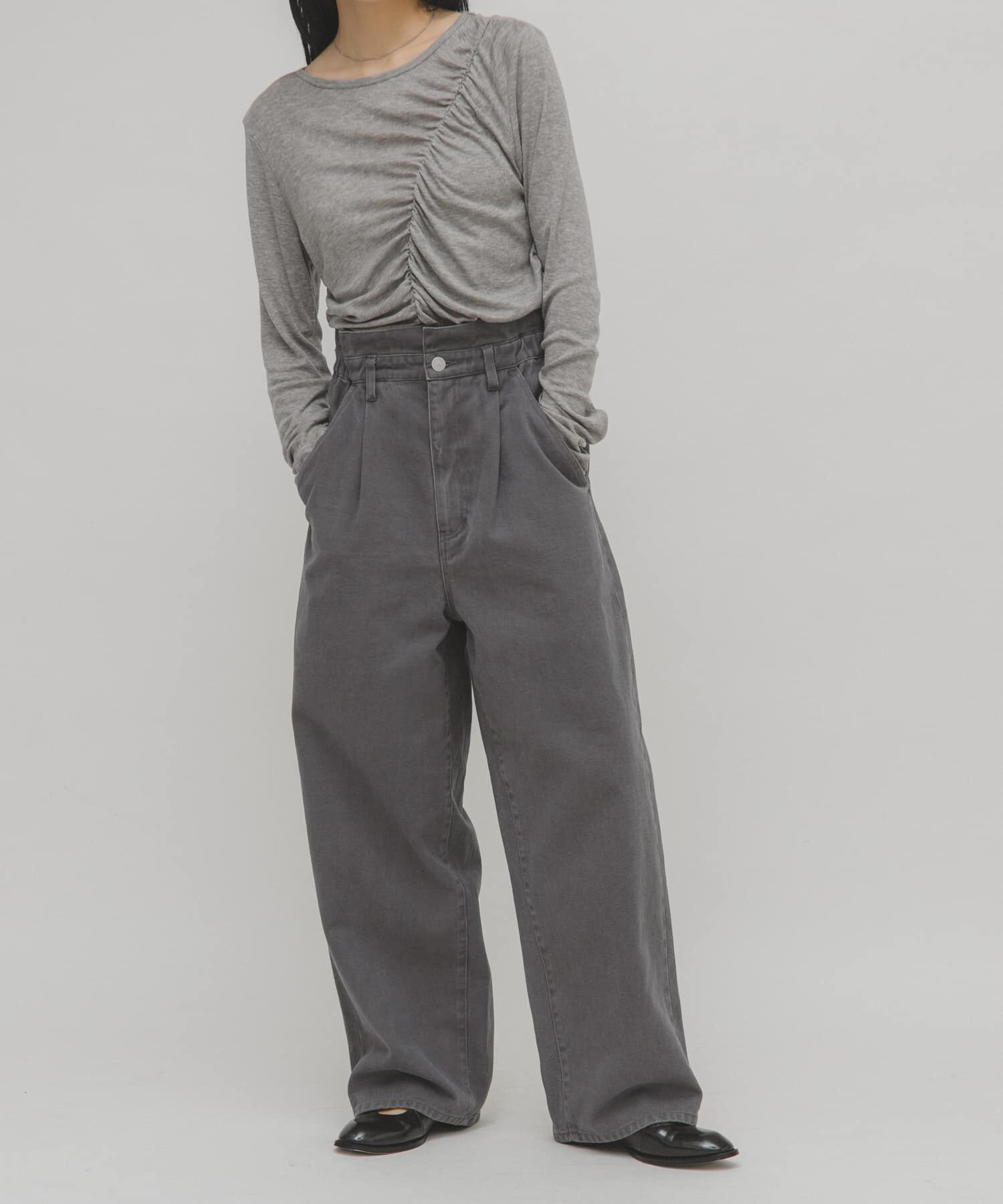  「フリルウエストツイルパンツ」|その他|