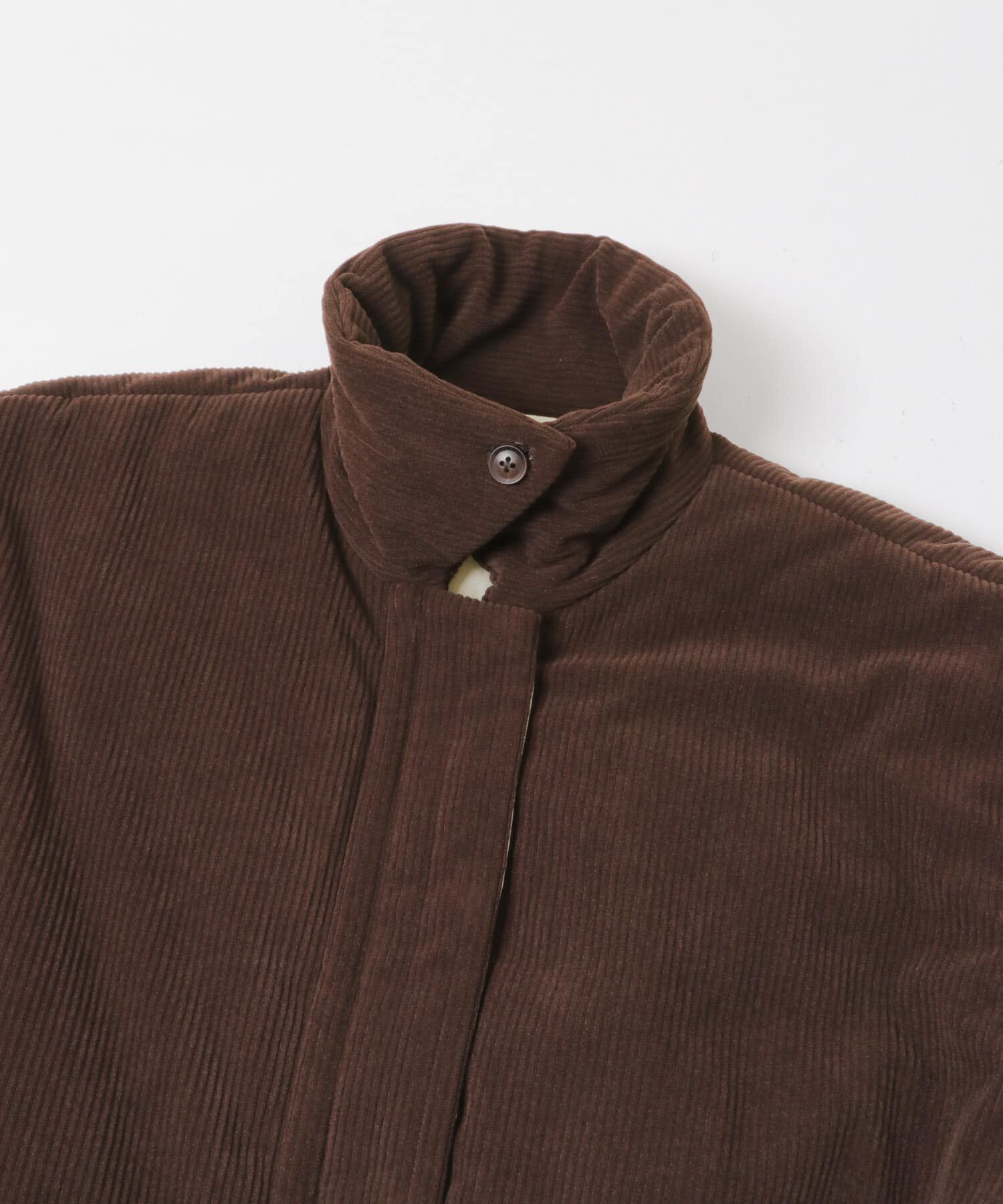  「リバーシブルパデッドジャケット」|ノーカラーコート|