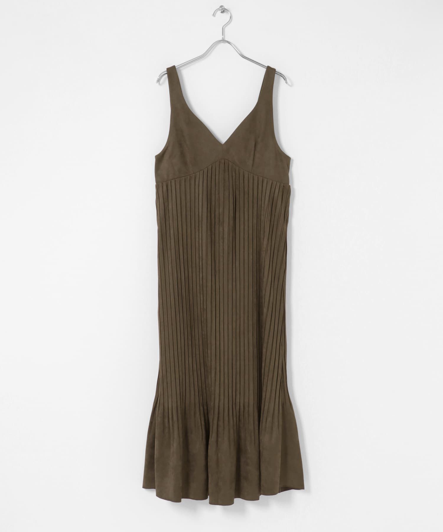  「ピーチスキンプリーツワンピース」|ワンピース|