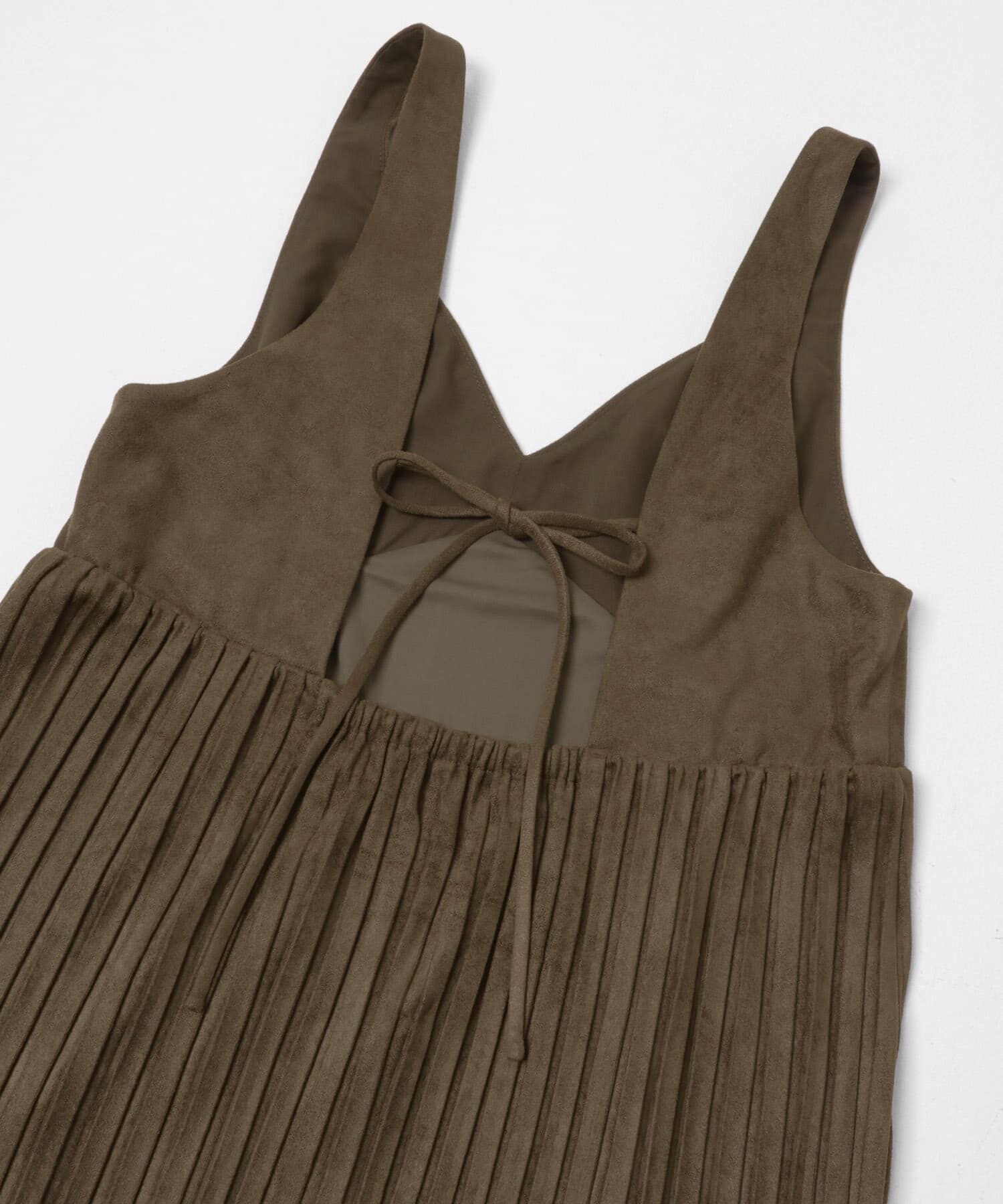  「ピーチスキンプリーツワンピース」|ワンピース|