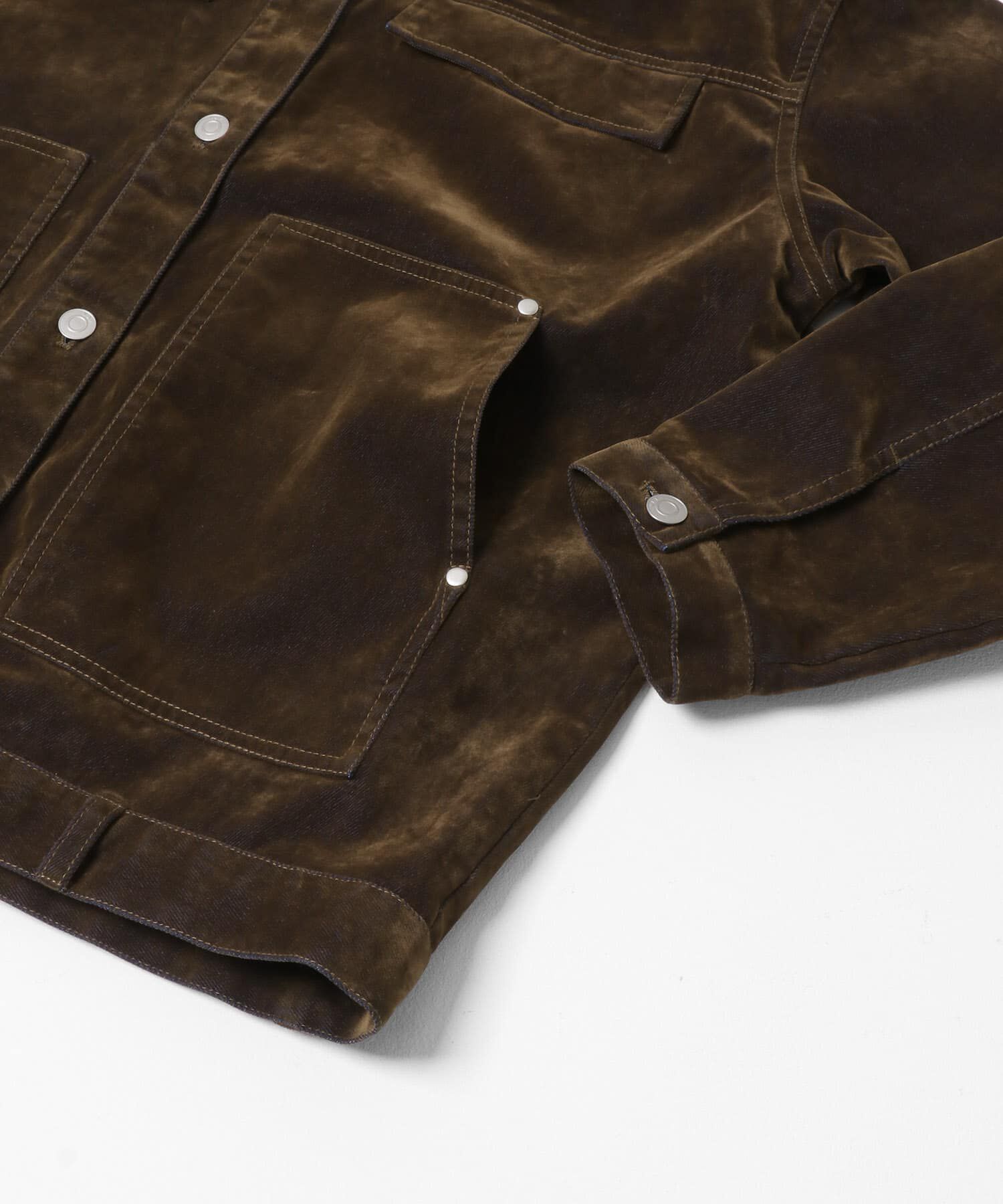  「ハイネックデニムブルゾン」|ブルゾン・スタジャン|