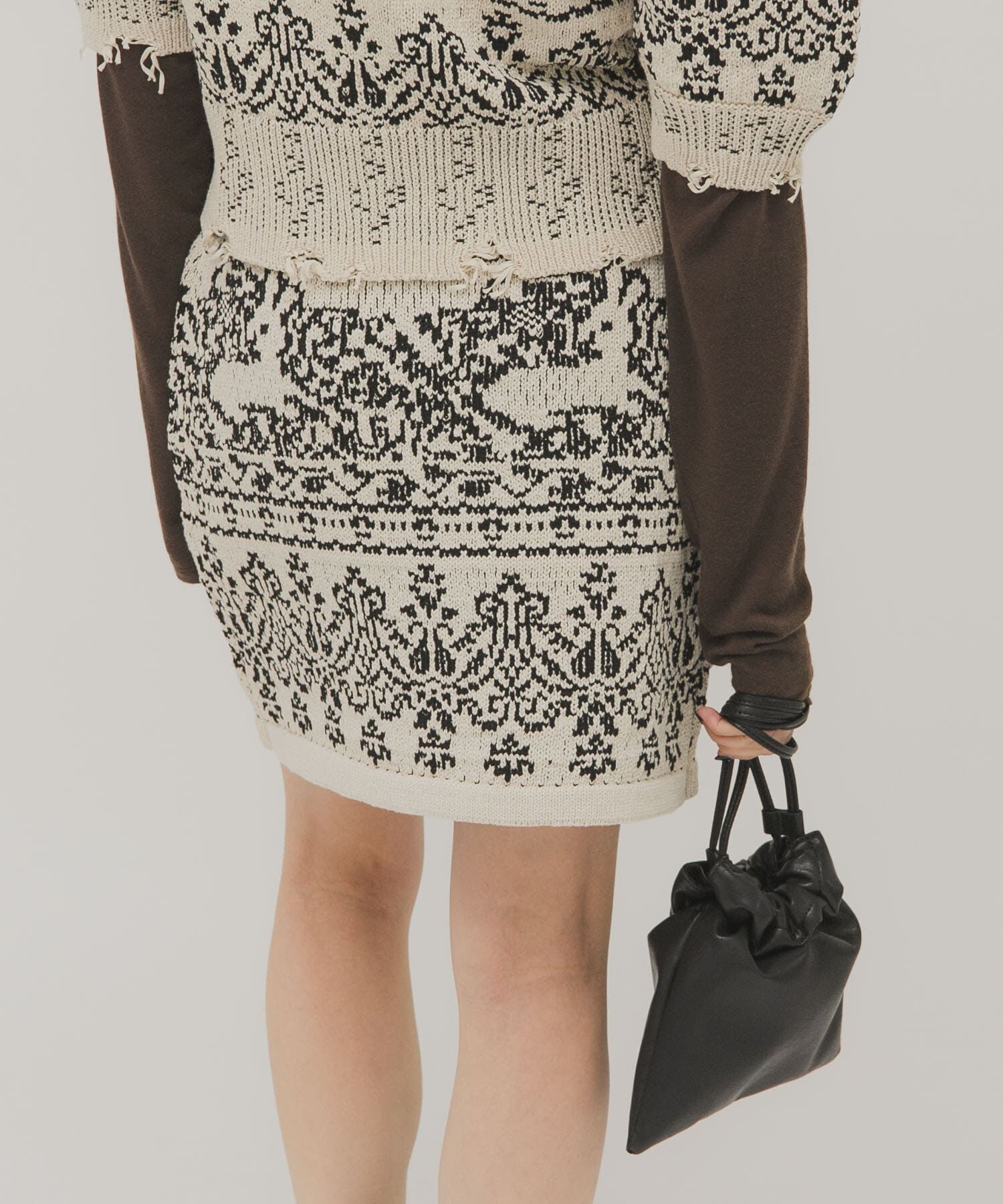  「ジャガードニットスカート」|スカート|