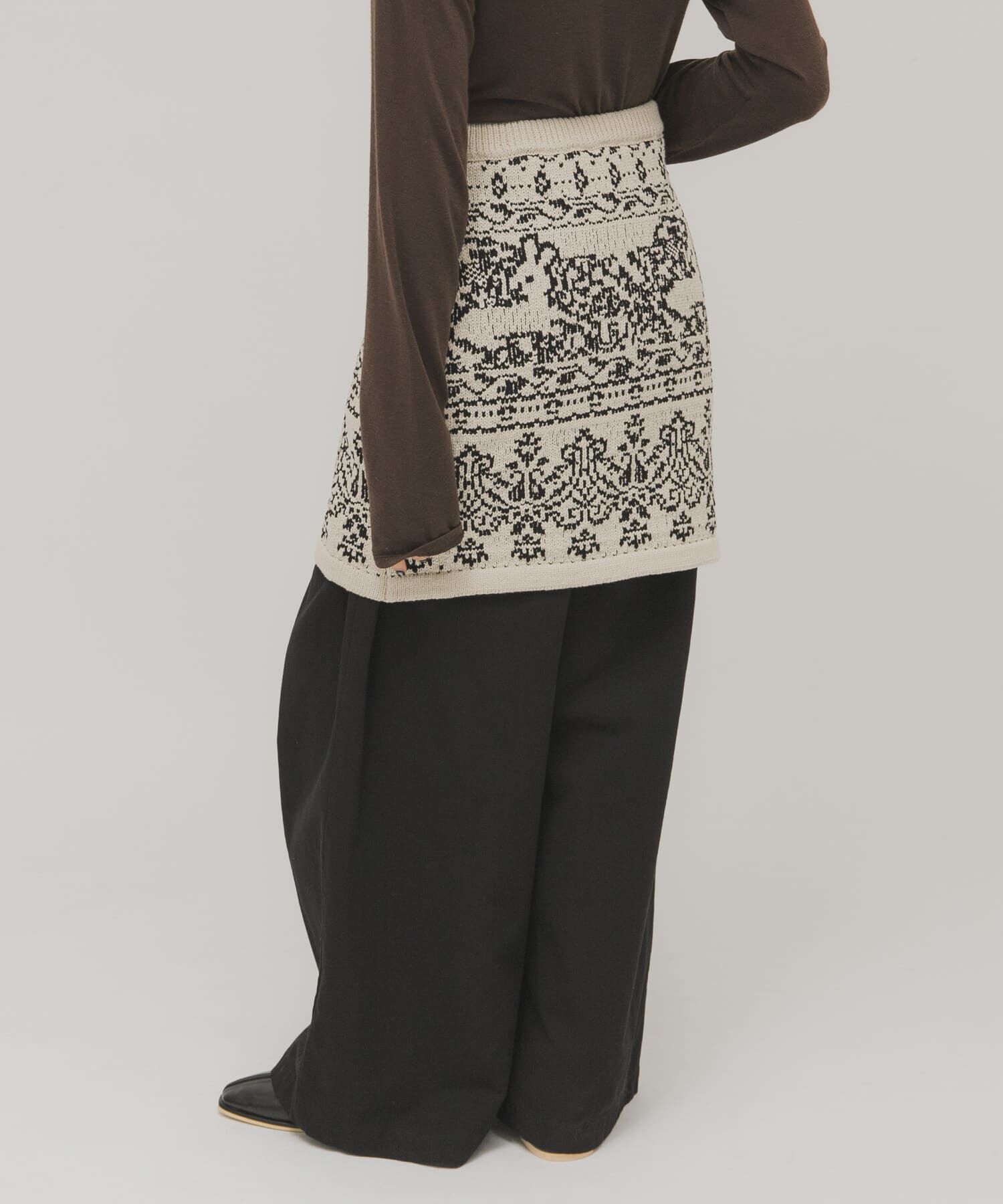  「ジャガードニットスカート」|スカート|